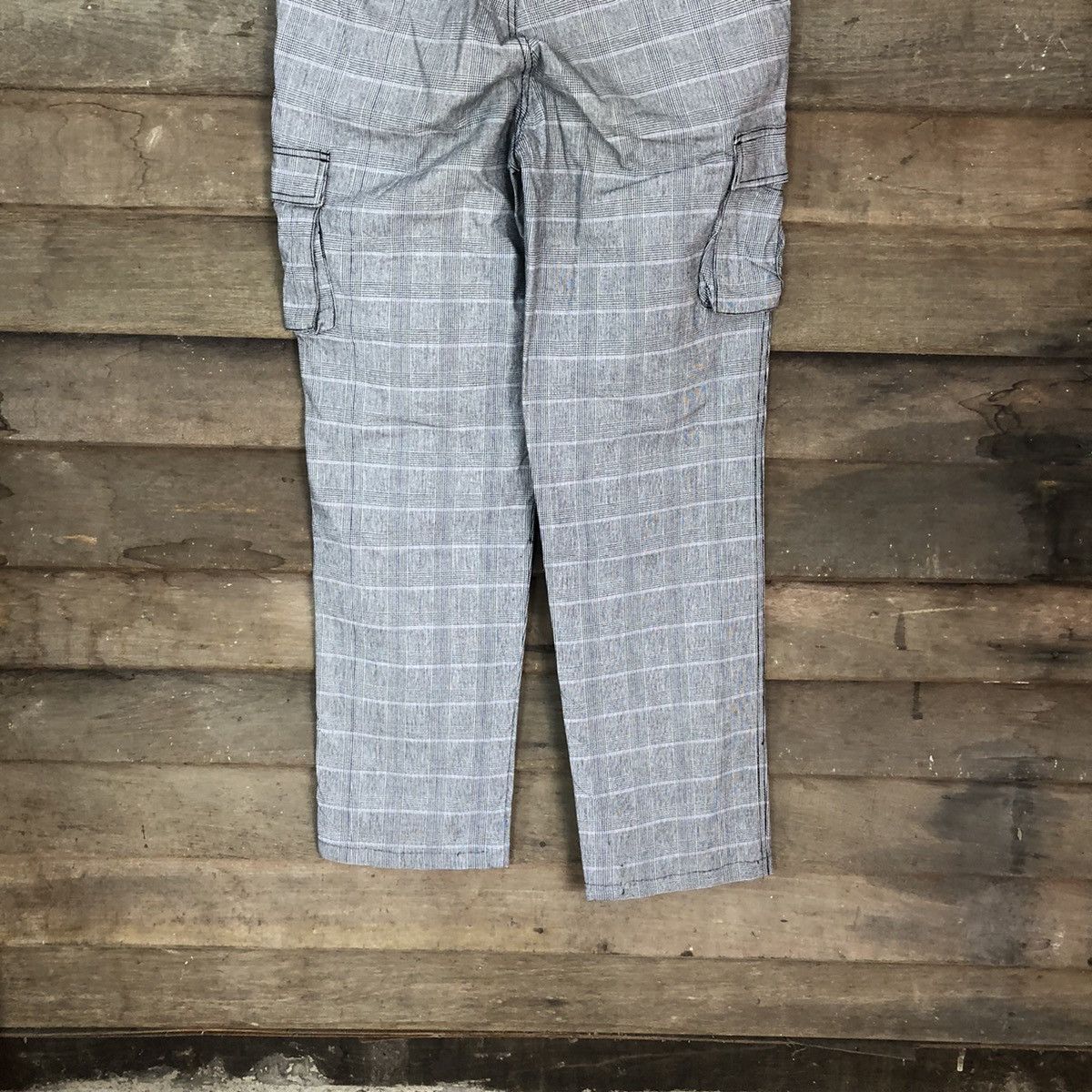 Japanese Brand DLL Checkered Grey Cargo utility Multipocket Pants #1530 Size US 30 / EU 46 - 11 Thumbnail