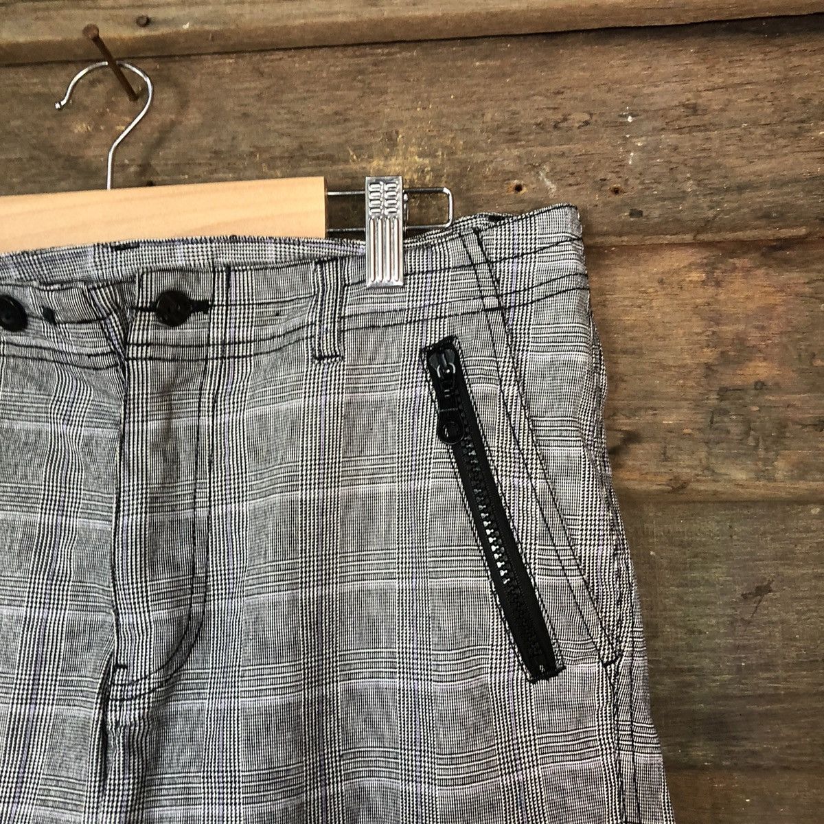 Japanese Brand DLL Checkered Grey Cargo utility Multipocket Pants #1530 Size US 30 / EU 46 - 7 Thumbnail