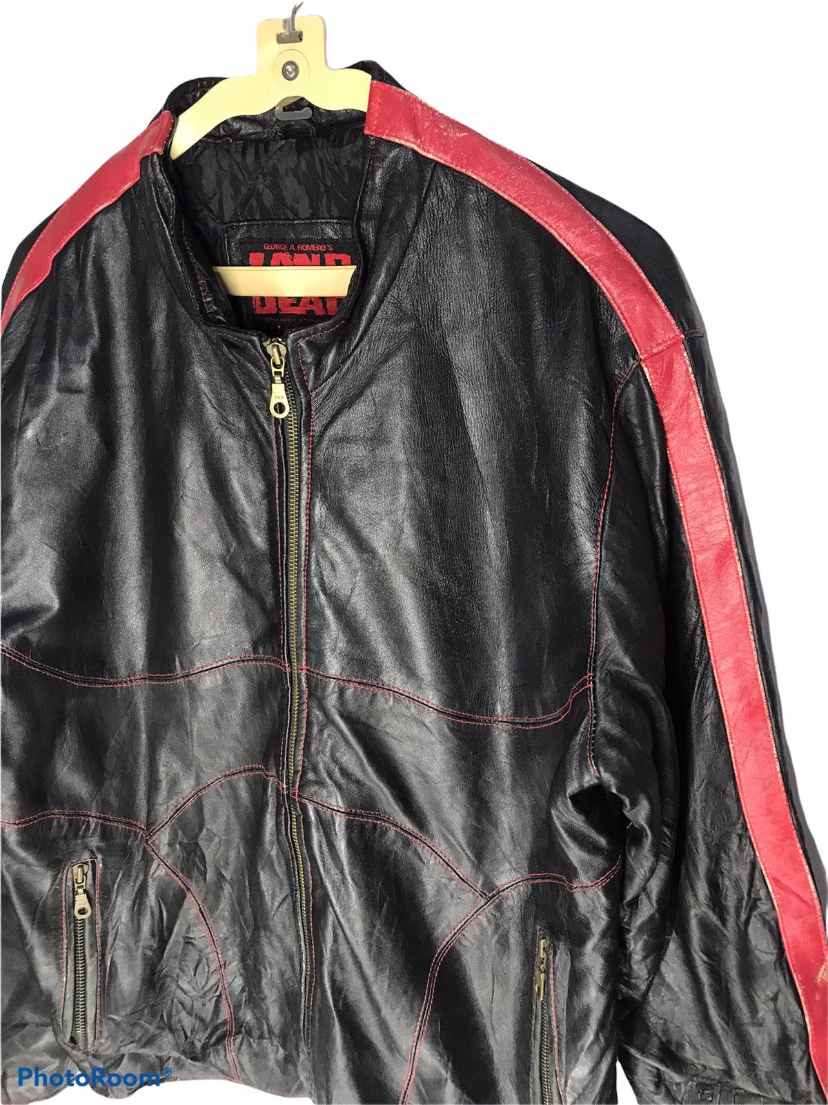 Universal Studios × Vintage GEORGE A.ROMERO’S LAND OF THE DEAD ZIPPER LEATHER JACKET Size US M / EU 48-50 / 2 - 4 Thumbnail