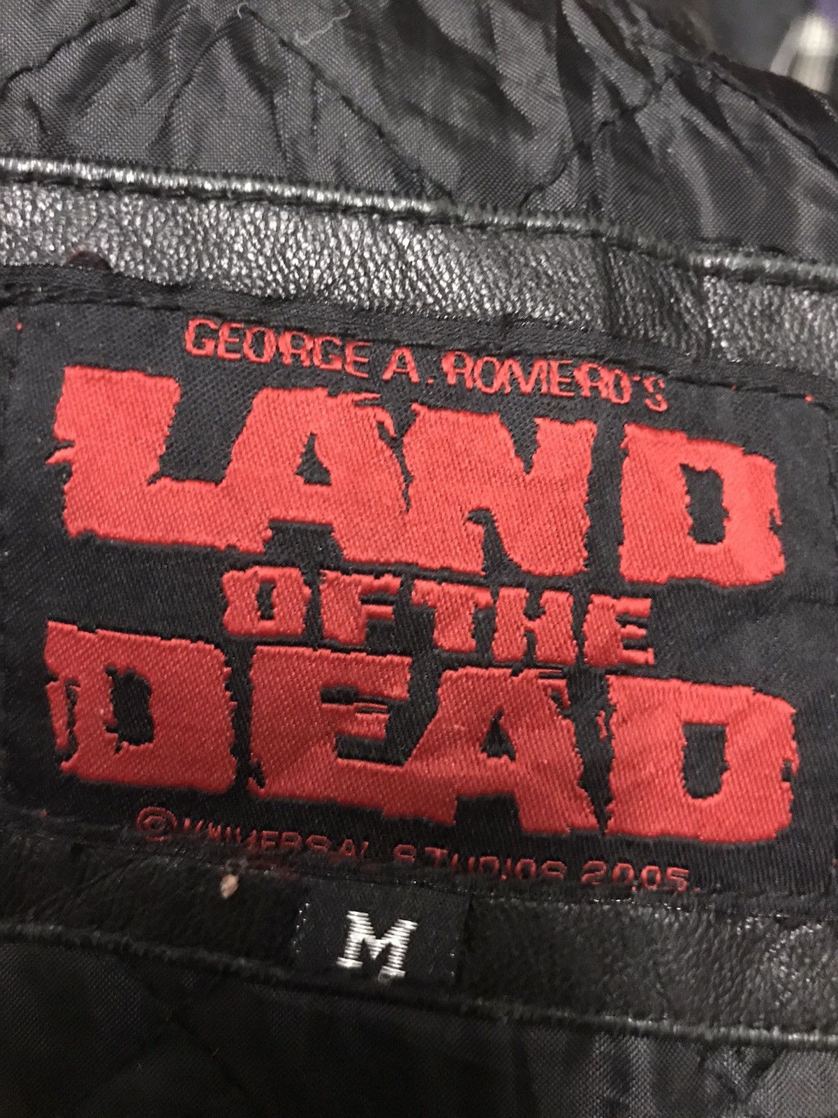 Universal Studios × Vintage GEORGE A.ROMERO’S LAND OF THE DEAD ZIPPER LEATHER JACKET Size US M / EU 48-50 / 2 - 6 Thumbnail