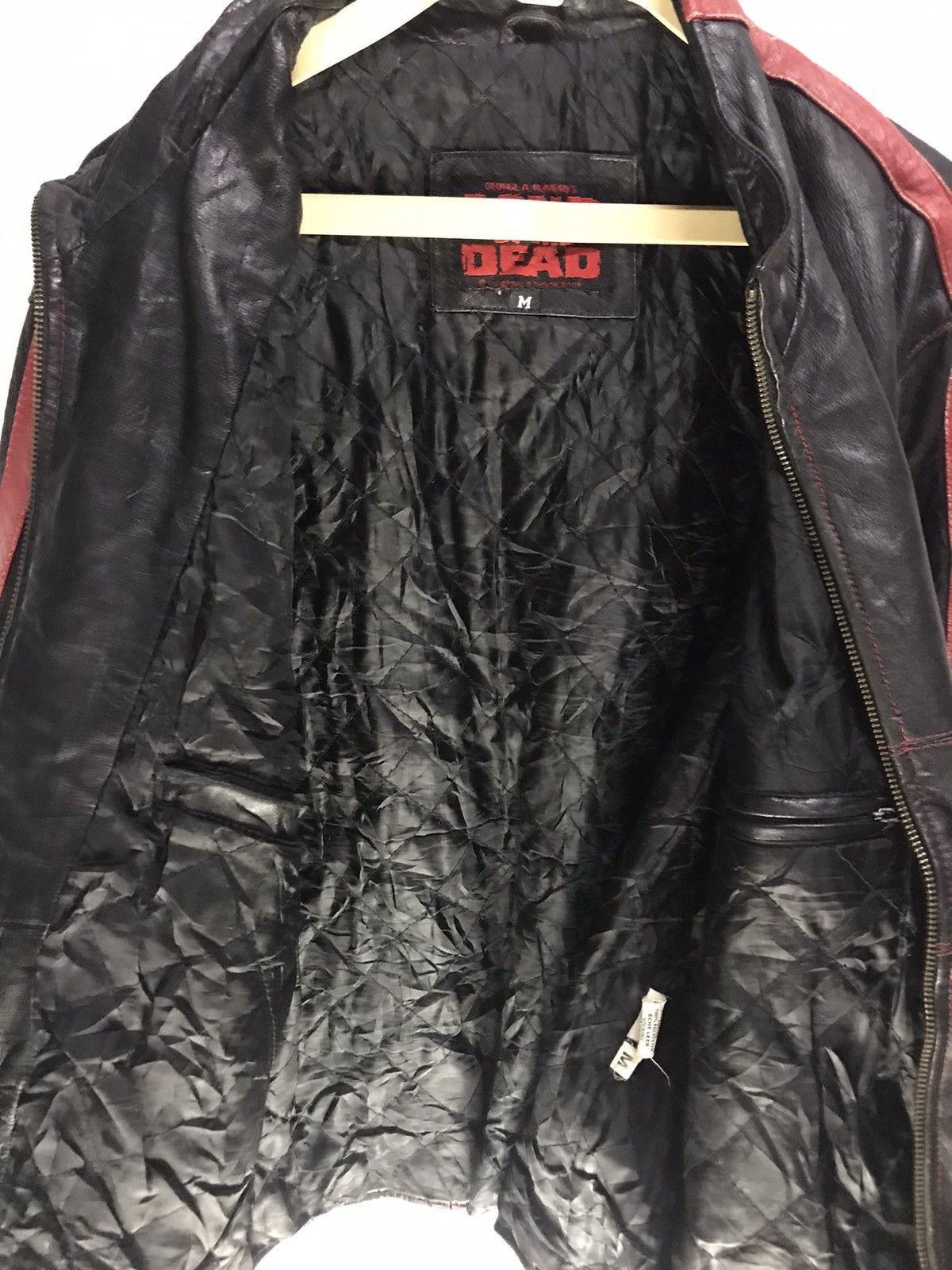 Universal Studios × Vintage GEORGE A.ROMERO’S LAND OF THE DEAD ZIPPER LEATHER JACKET Size US M / EU 48-50 / 2 - 9 Thumbnail