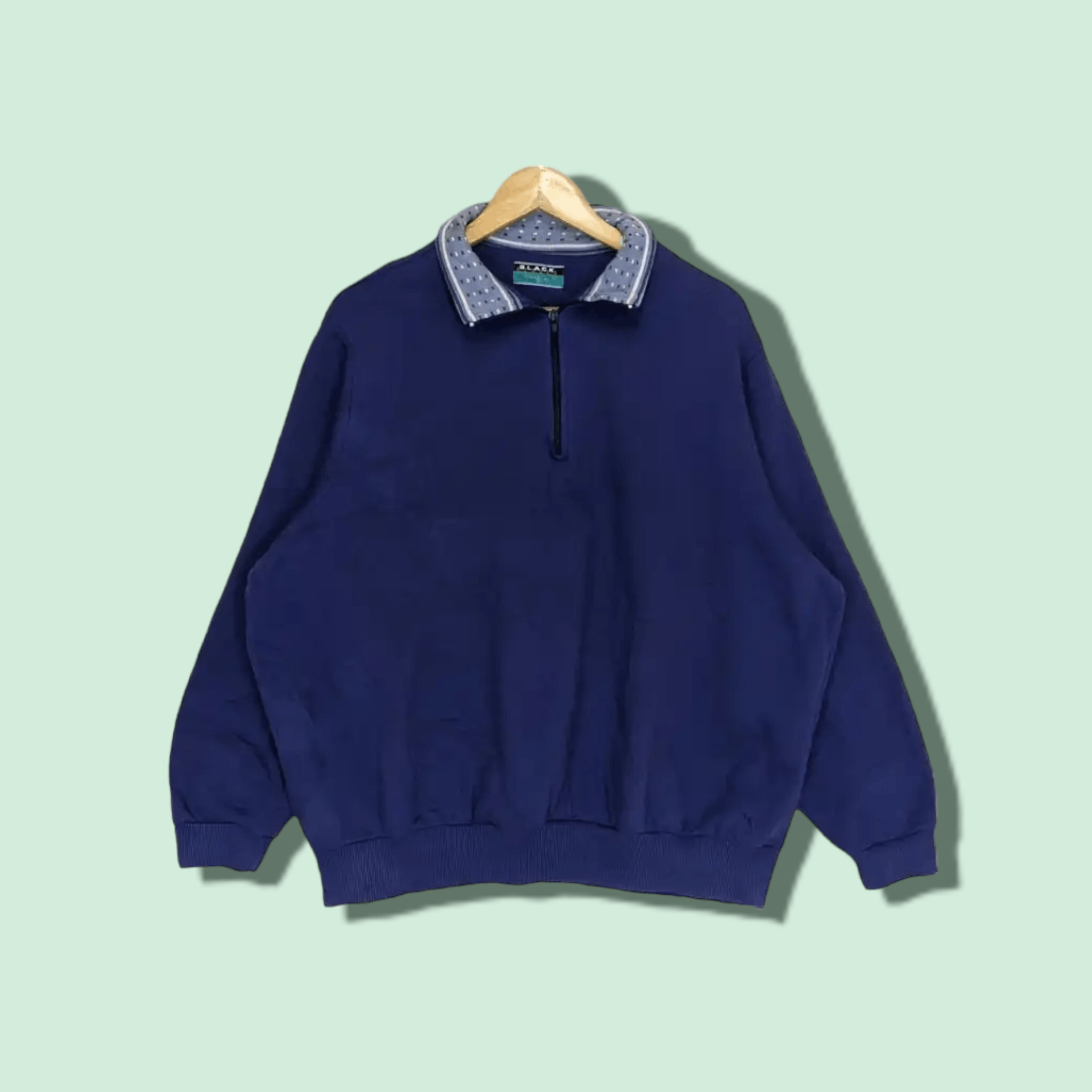 Vintage Australia BLACK PEPPER Polo Jumper Sweatshirt Size US L / EU 52-54 / 3 - 1 Thumbnail