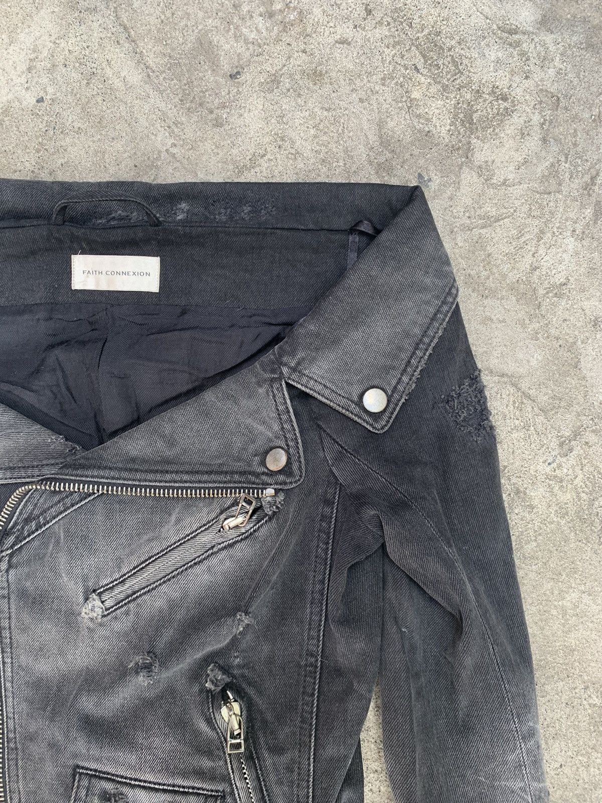 Faith Connexion Sailor Denim Jacket Size S / US 4 / IT 40 - 8 Thumbnail