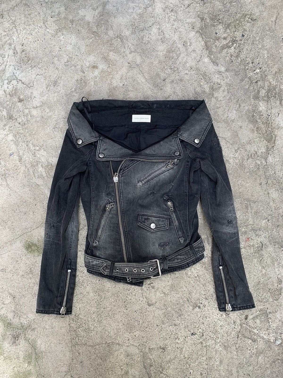 Faith Connexion Sailor Denim Jacket Size S / US 4 / IT 40 - 4 Thumbnail