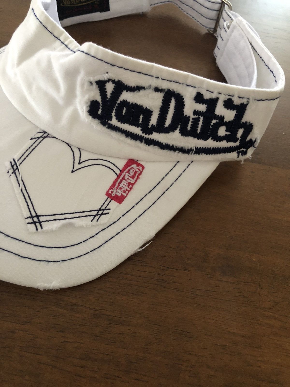 Von Dutch Rare Von Dutch Distressed Visor Hat Summer Size ONE SIZE - 2 Thumbnail