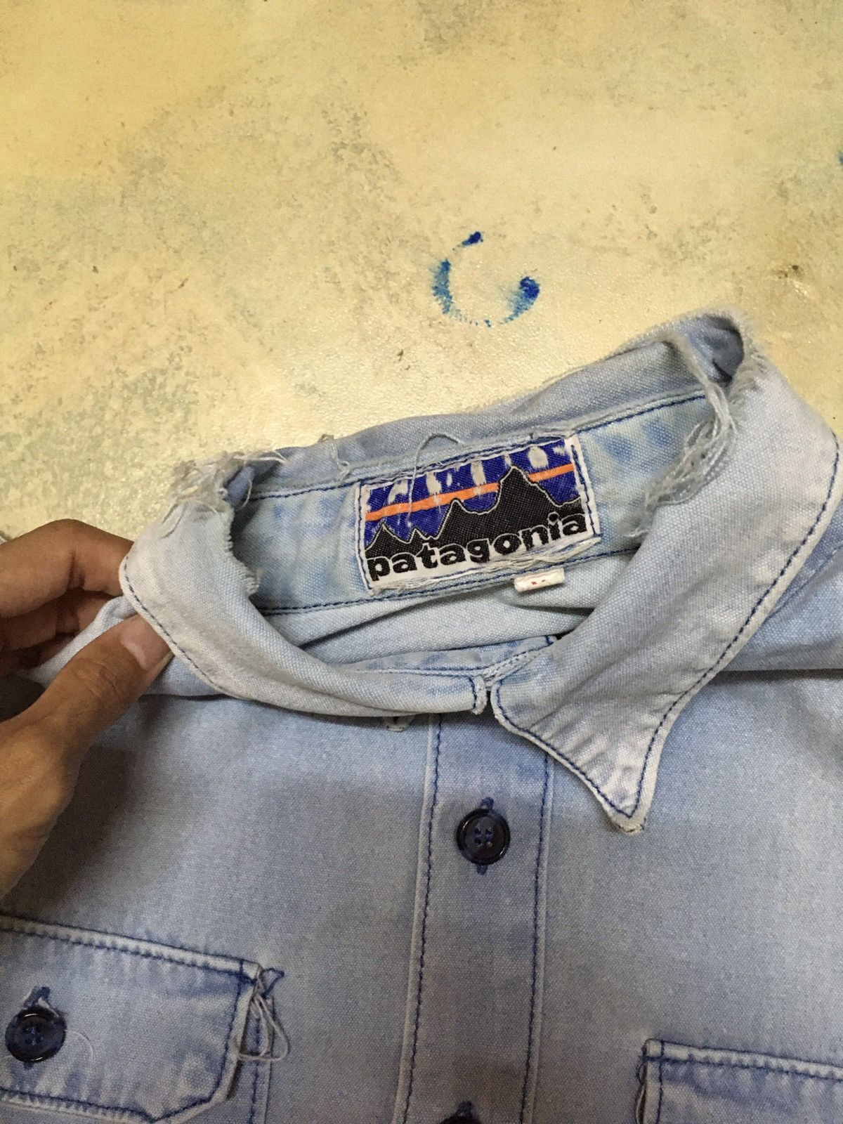 Patagonia Vtg Patagonia Button Up Shirt Distressed Style Size US M / EU 48-50 / 2 - 9 Thumbnail