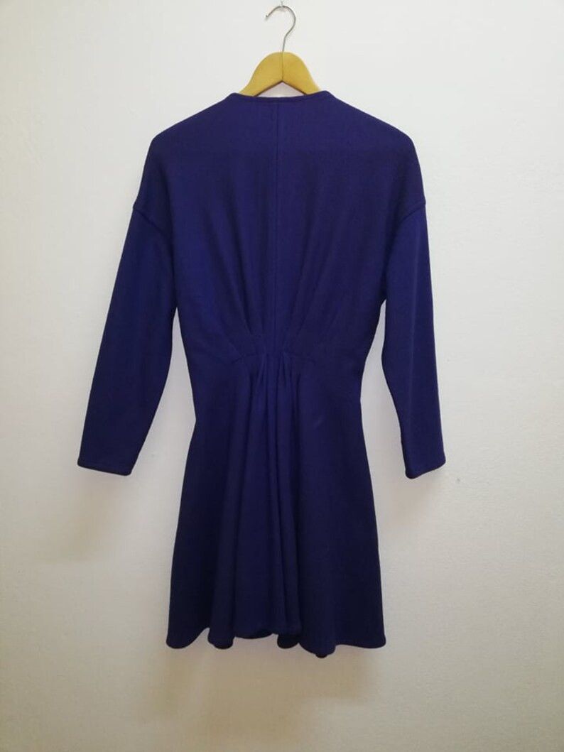 Hermes 🔥Vintage🔥 80s Hermes Paris Dress 100% Wool Made in France Size S / US 4 / IT 40 - 5 Thumbnail