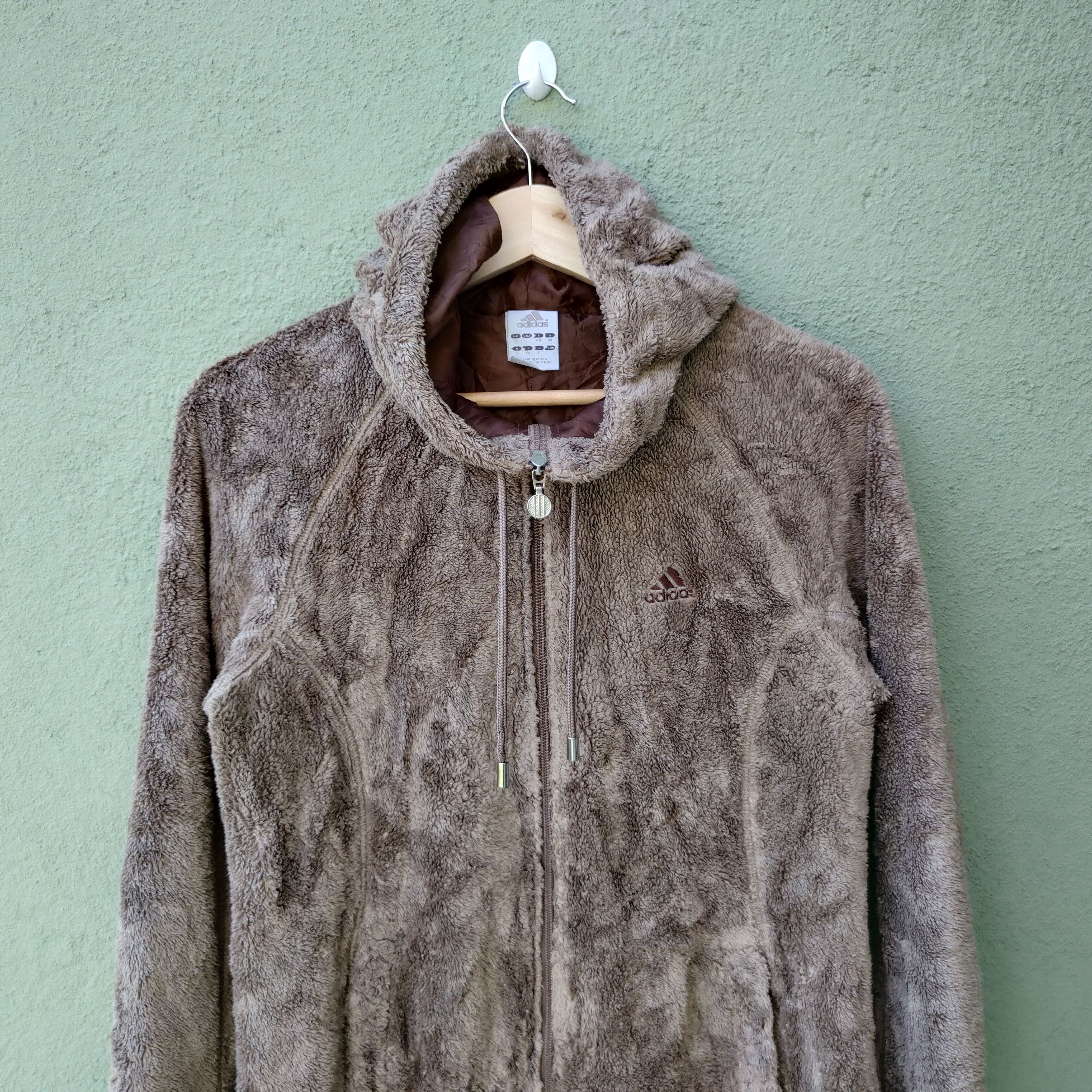 Adidas Adidas Sherpa Fleece Embroidery Small Logo Hoodie Jacket Size US M / EU 48-50 / 2 - 4 Thumbnail