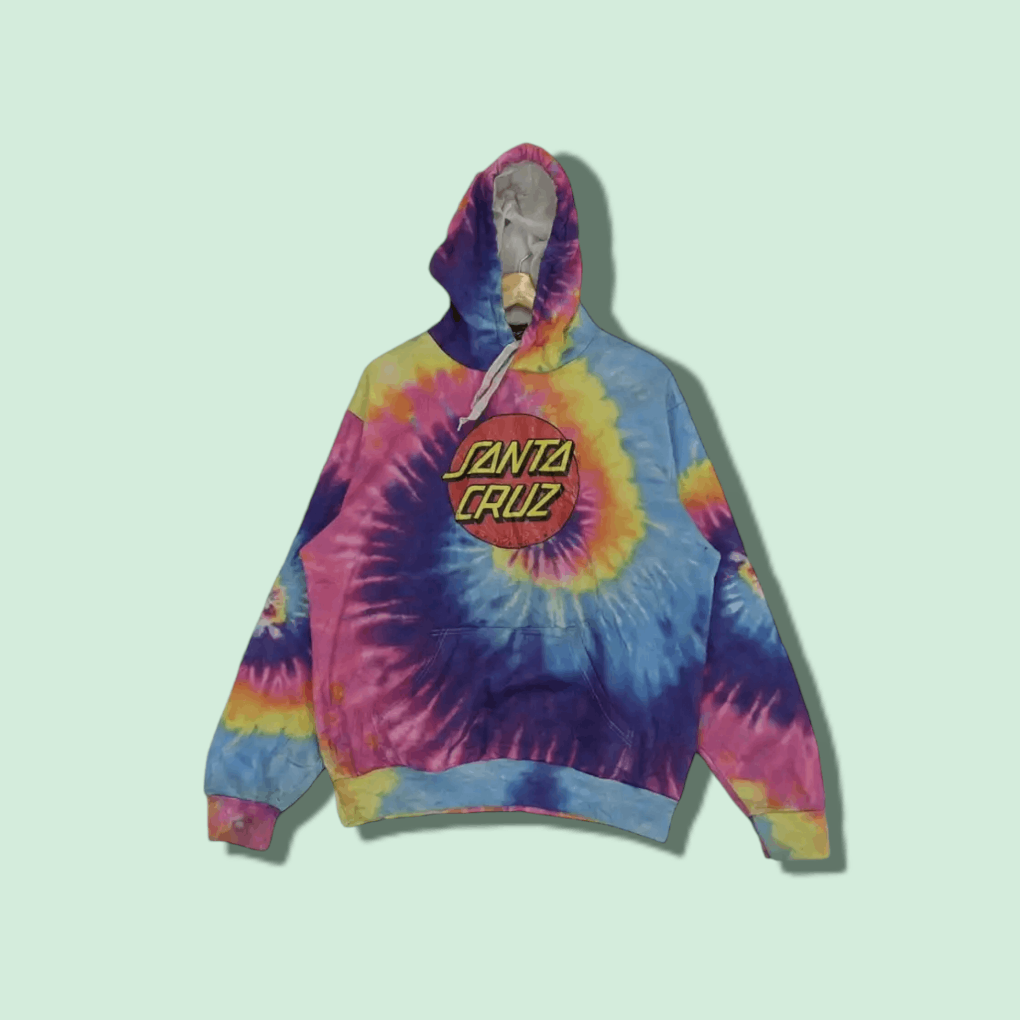 Japanese Brand RIDE OR DIE Santa Cruz Skateboard Tye Dyed Hoodie Size US L / EU 52-54 / 3 - 1 Thumbnail