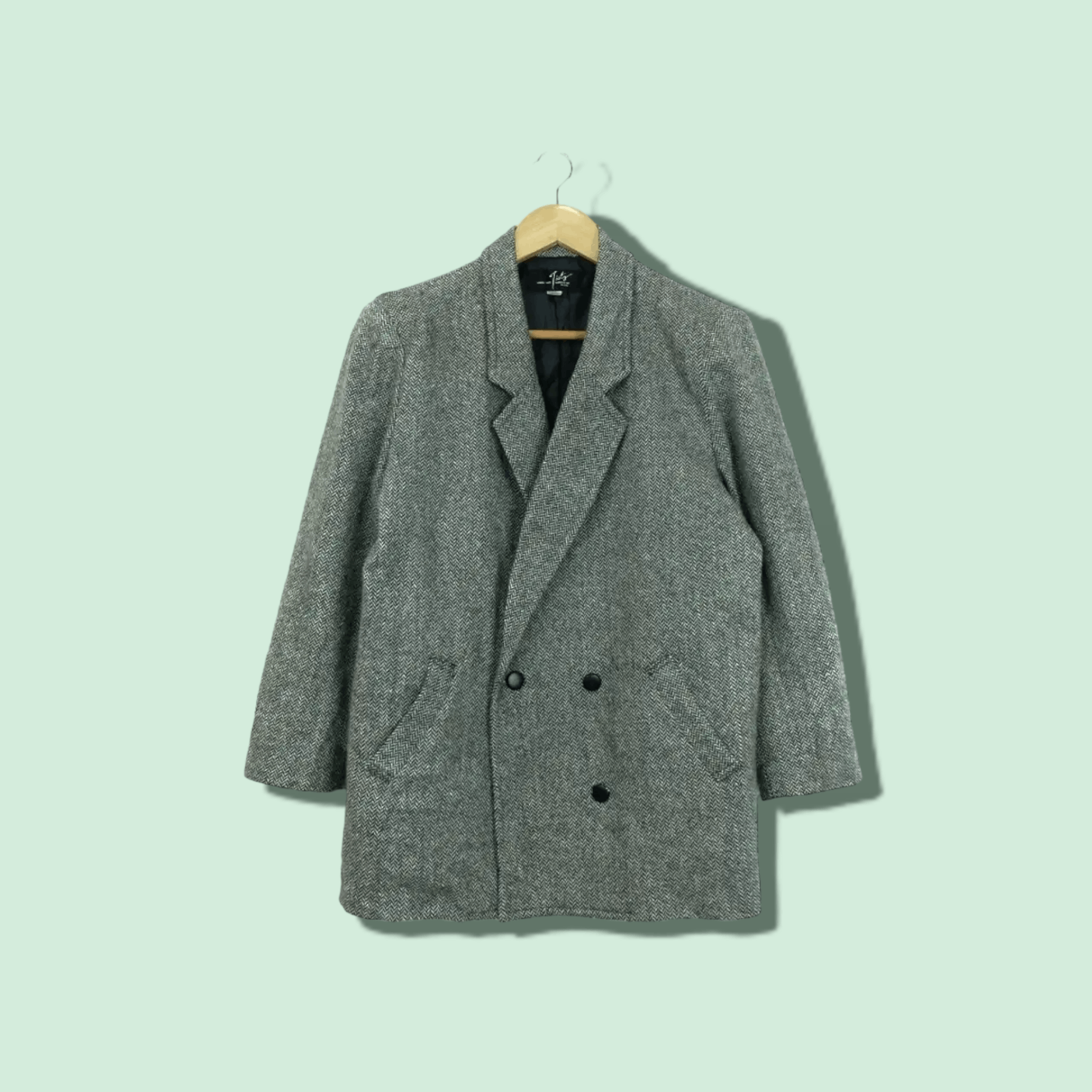 TISTY Japan Vintage Double Breast Wool Coat Blazer Jacket