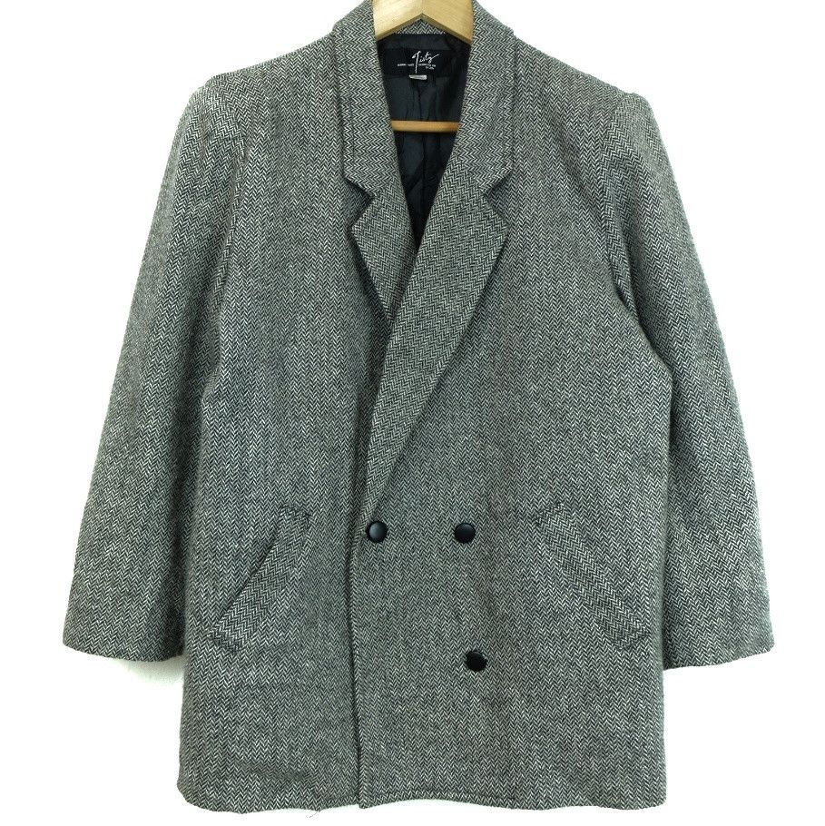 Japanese Brand × Vintage TISTY Japan Vintage Double Breast Wool Coat Blazer Jacket Size XL / US 12-14 / IT 48-50 - 2 Thumbnail