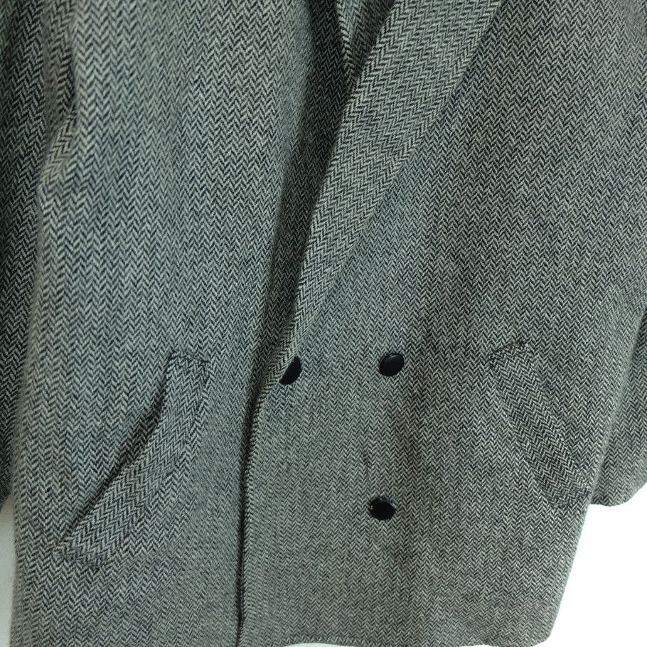 Japanese Brand × Vintage TISTY Japan Vintage Double Breast Wool Coat Blazer Jacket Size XL / US 12-14 / IT 48-50 - 4 Thumbnail