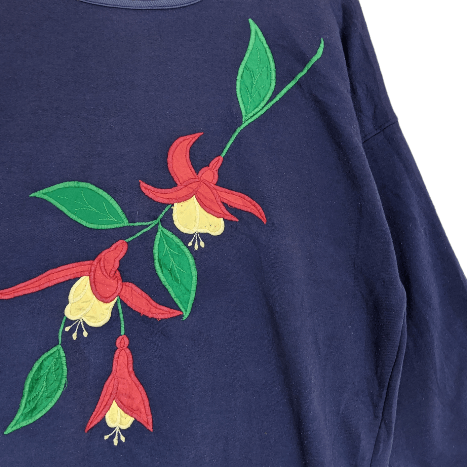 Man Made In Australia Vintage 90's Australia SKS Flower Jumper Sweatshirt Size US XL / EU 56 / 4 - 4 Thumbnail