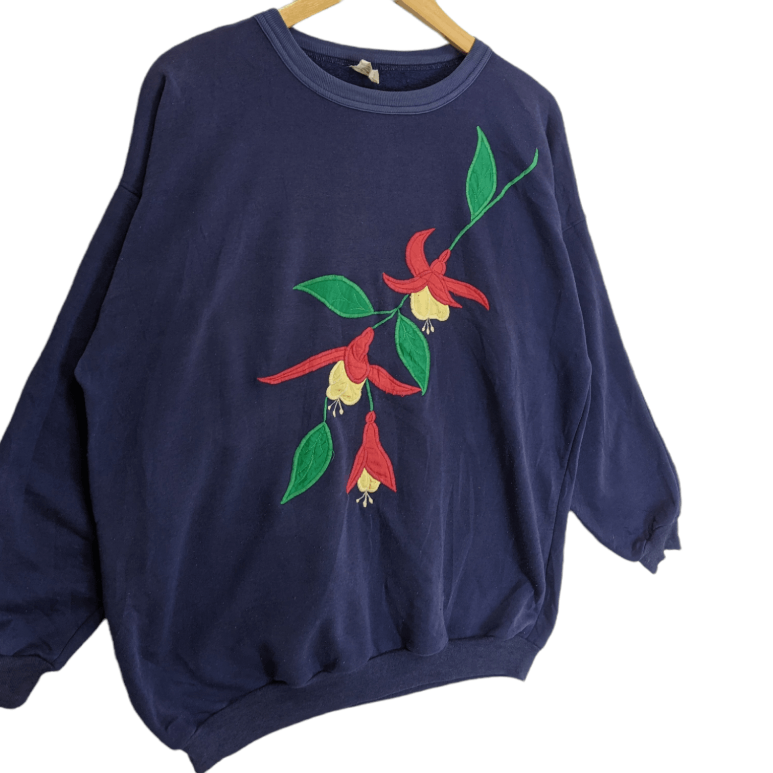 Man Made In Australia Vintage 90's Australia SKS Flower Jumper Sweatshirt Size US XL / EU 56 / 4 - 3 Thumbnail