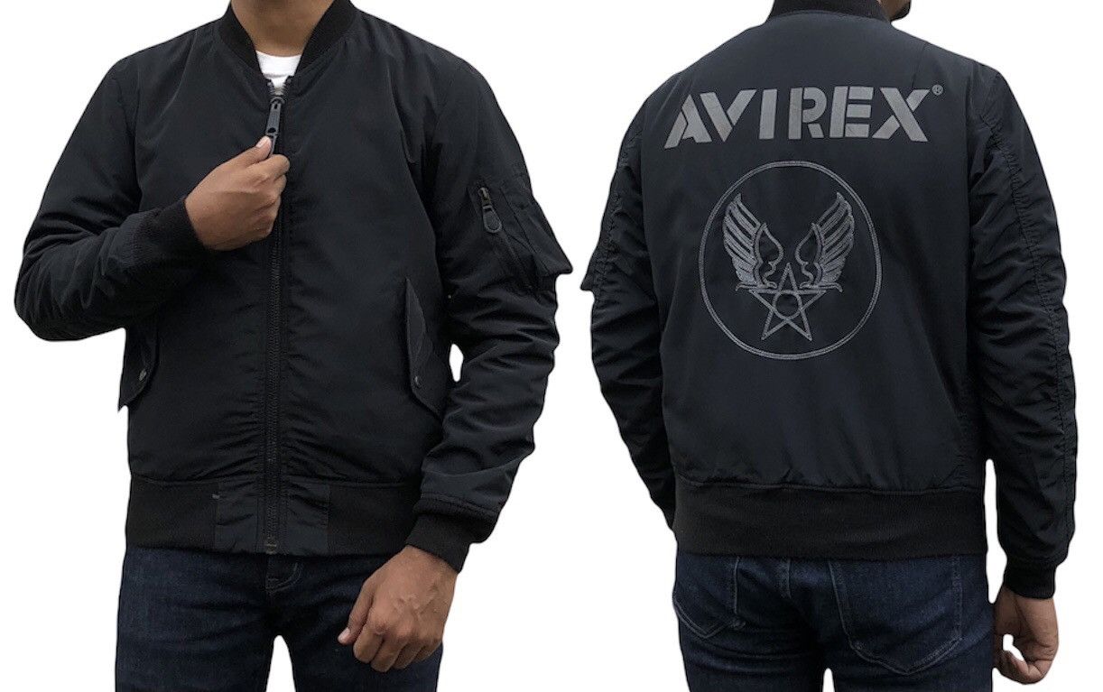 Avirex 🔥 Avirex Back Print MA-1 Flight Jacket Size US M / EU 48-50 / 2 - 2 Thumbnail