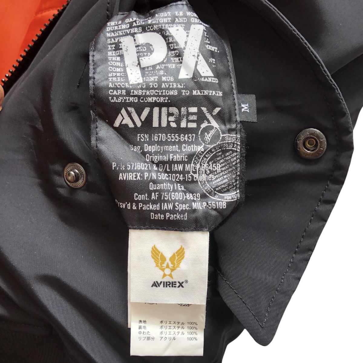 Avirex 🔥 Avirex Back Print MA-1 Flight Jacket Size US M / EU 48-50 / 2 - 19 Thumbnail