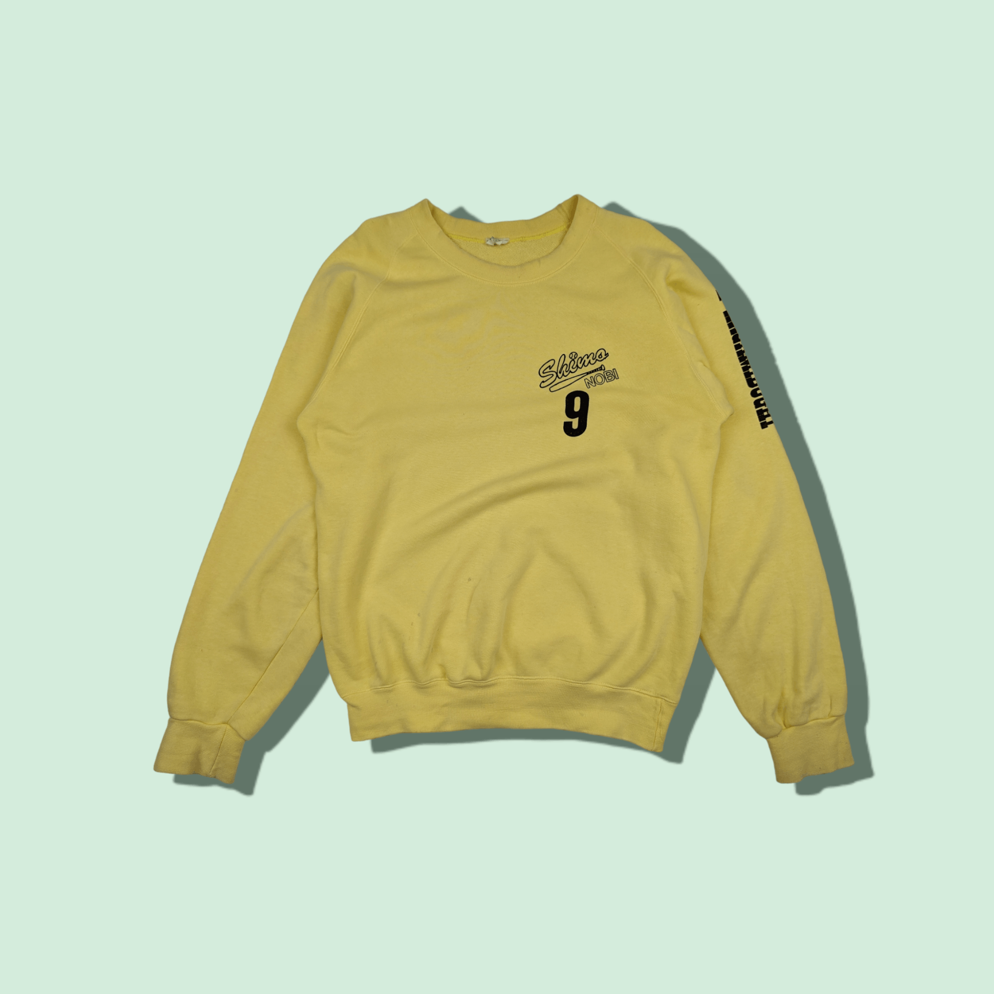 Vintage 90's Japan MLB Shima Nobi Baseball Jumper Sweatshirt