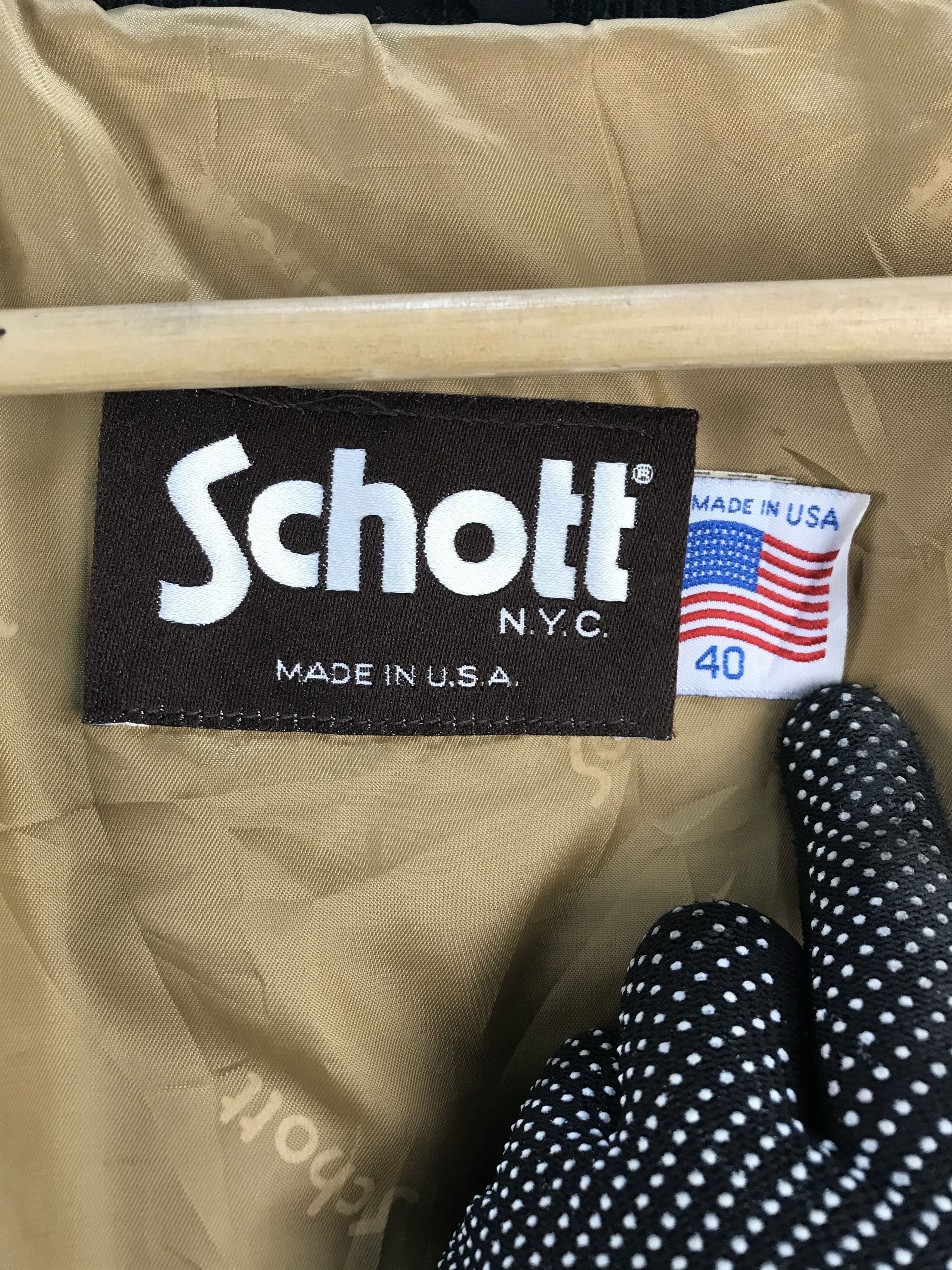 Schott Vintage Schott Leather Jacket Size US M / EU 48-50 / 2 - 8 Thumbnail