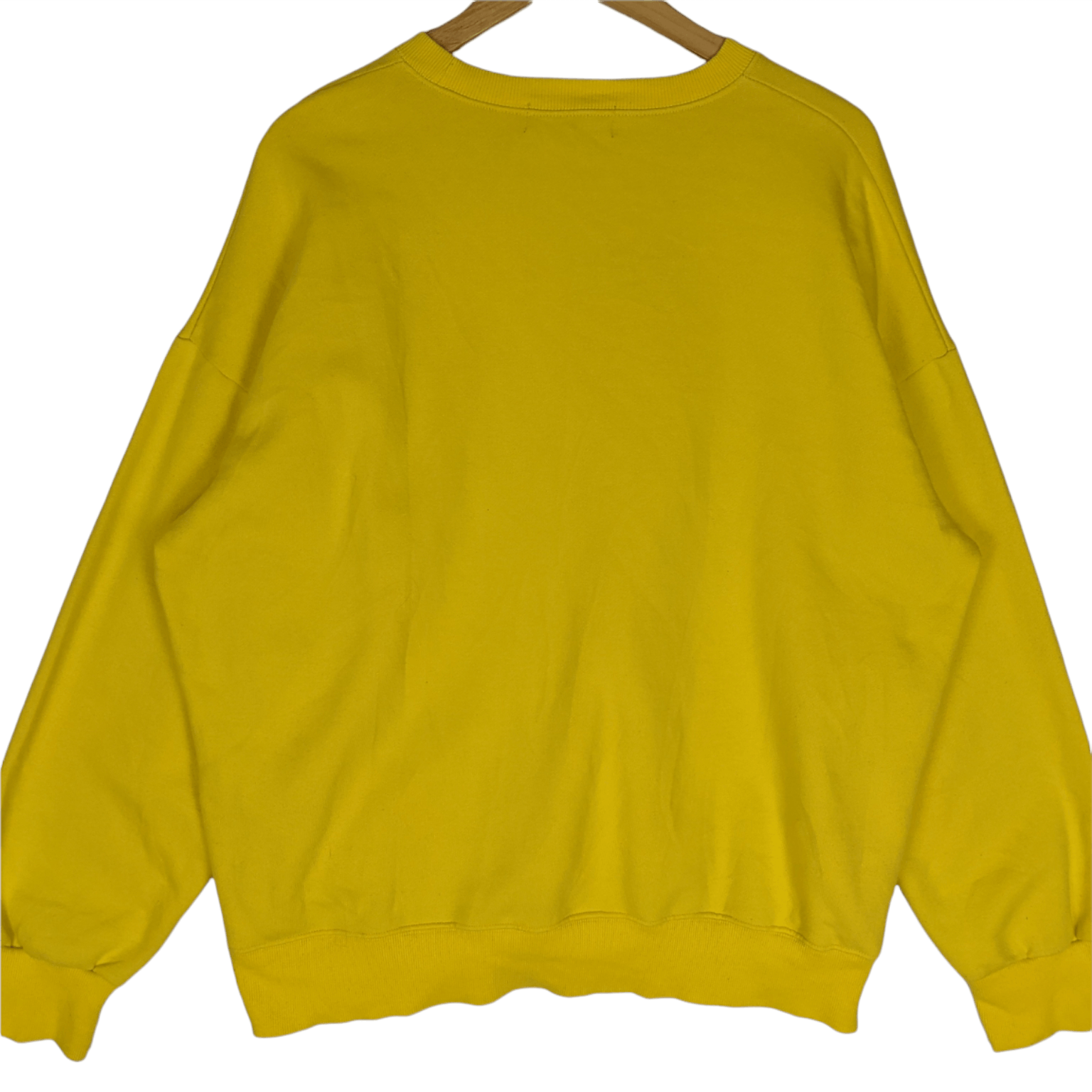 Japanese Brand AMES Spell Out Box Logo Yellow Jumper Sweatshirt Size US M / EU 48-50 / 2 - 7 Thumbnail