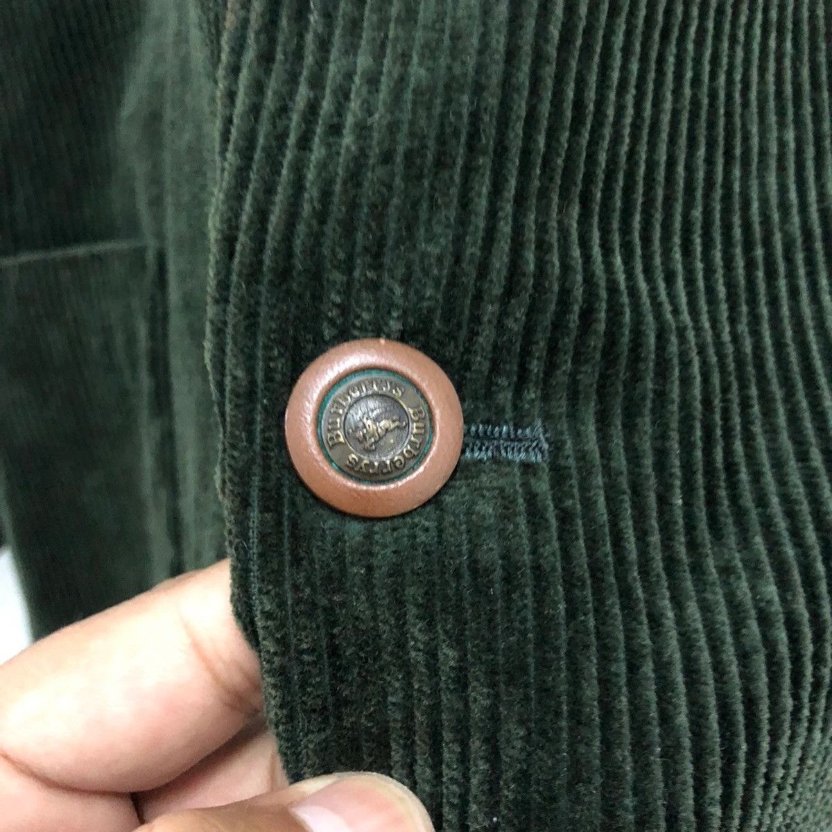 Burberry Offer Very Rare corduroy coat / blazer big logo fit like M Size US S / EU 44-46 / 1 - 14 Thumbnail
