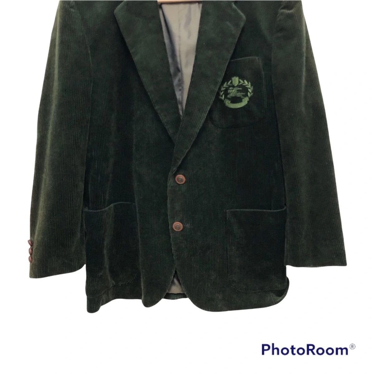 Burberry Offer Very Rare corduroy coat / blazer big logo fit like M Size US S / EU 44-46 / 1 - 3 Thumbnail