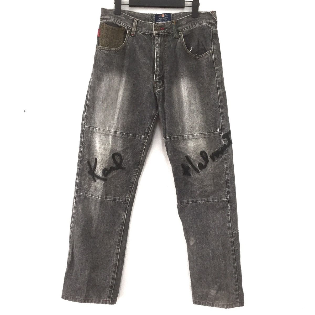 Japanese Brand Rare KARL HELMUT big logo jeans Size US 31 - 1 Thumbnail