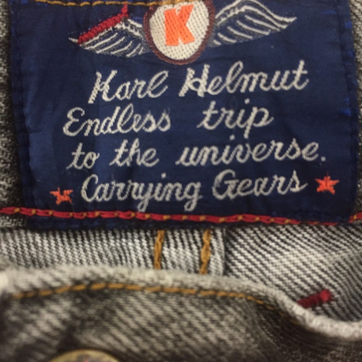 Japanese Brand Rare KARL HELMUT big logo jeans Size US 31 - 9 Thumbnail