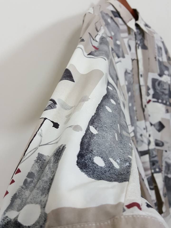 Designer × Japanese Brand Japan Brand SYNTHETIC HOMME Classic Pop Art Abstract Shirt Size US L / EU 52-54 / 3 - 6 Thumbnail