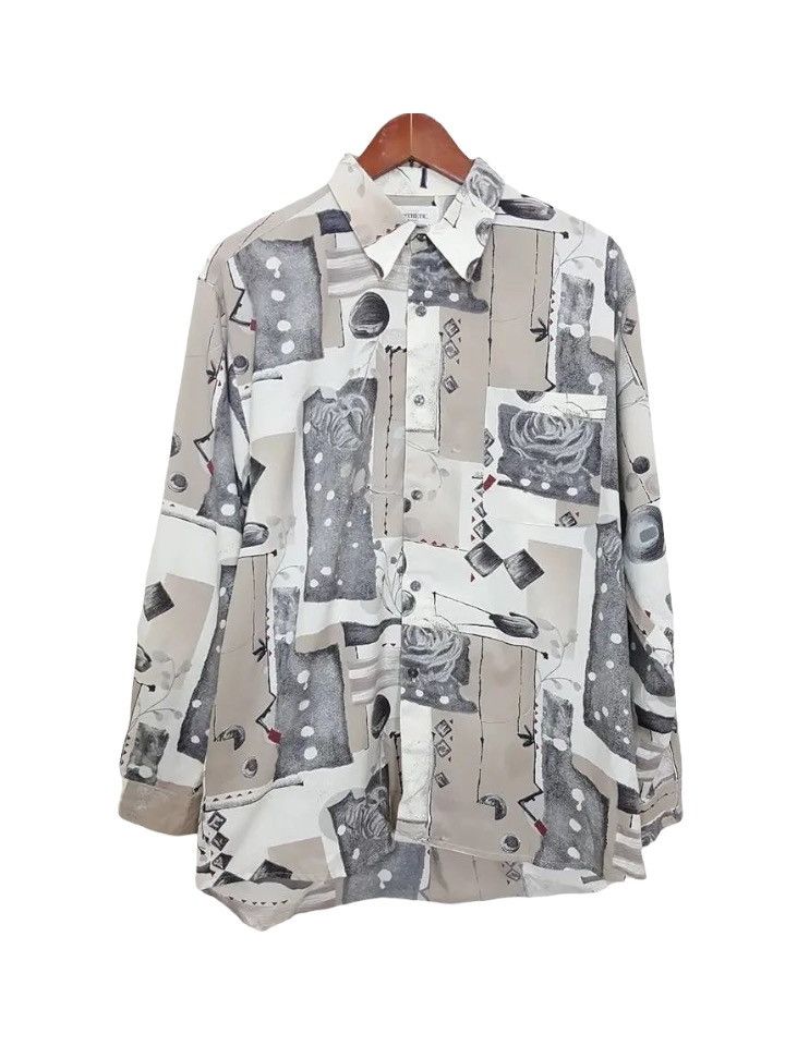 Designer × Japanese Brand Japan Brand SYNTHETIC HOMME Classic Pop Art Abstract Shirt Size US L / EU 52-54 / 3 - 1 Thumbnail