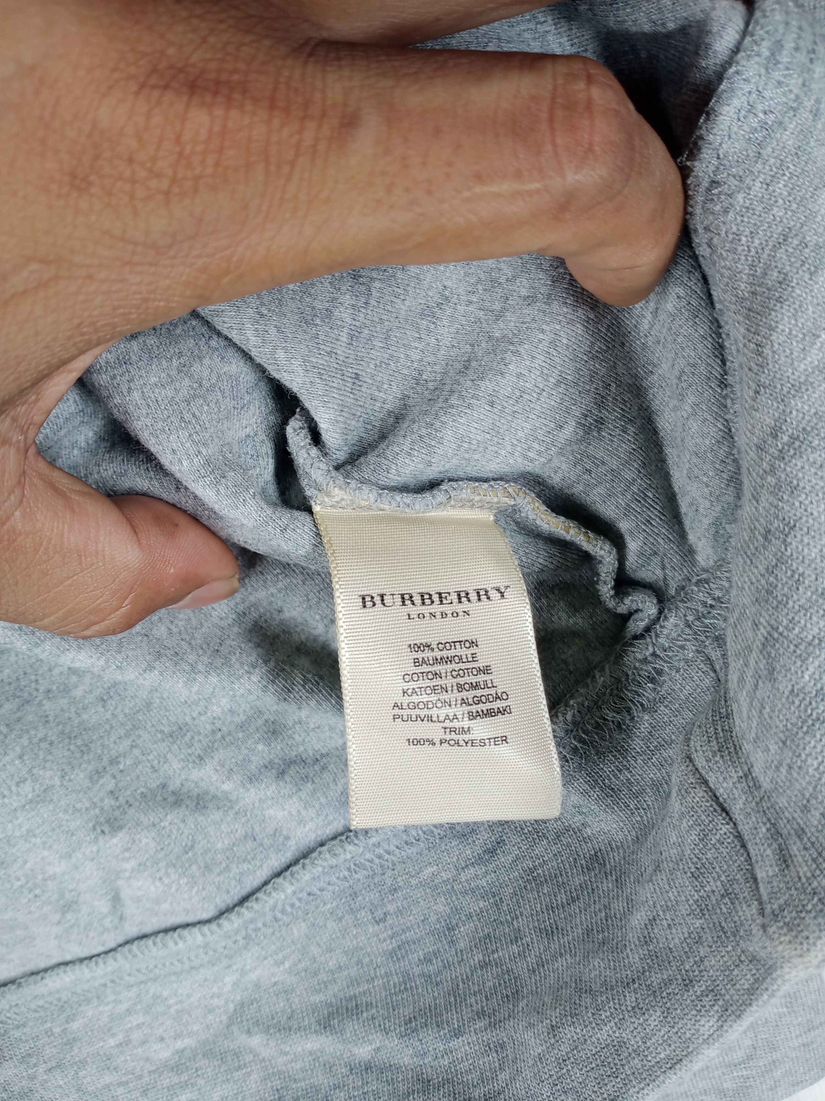 Burberry Burberry London Nova Check Embroidered Logo Sweatshirt Size US XL / EU 56 / 4 - 5 Thumbnail