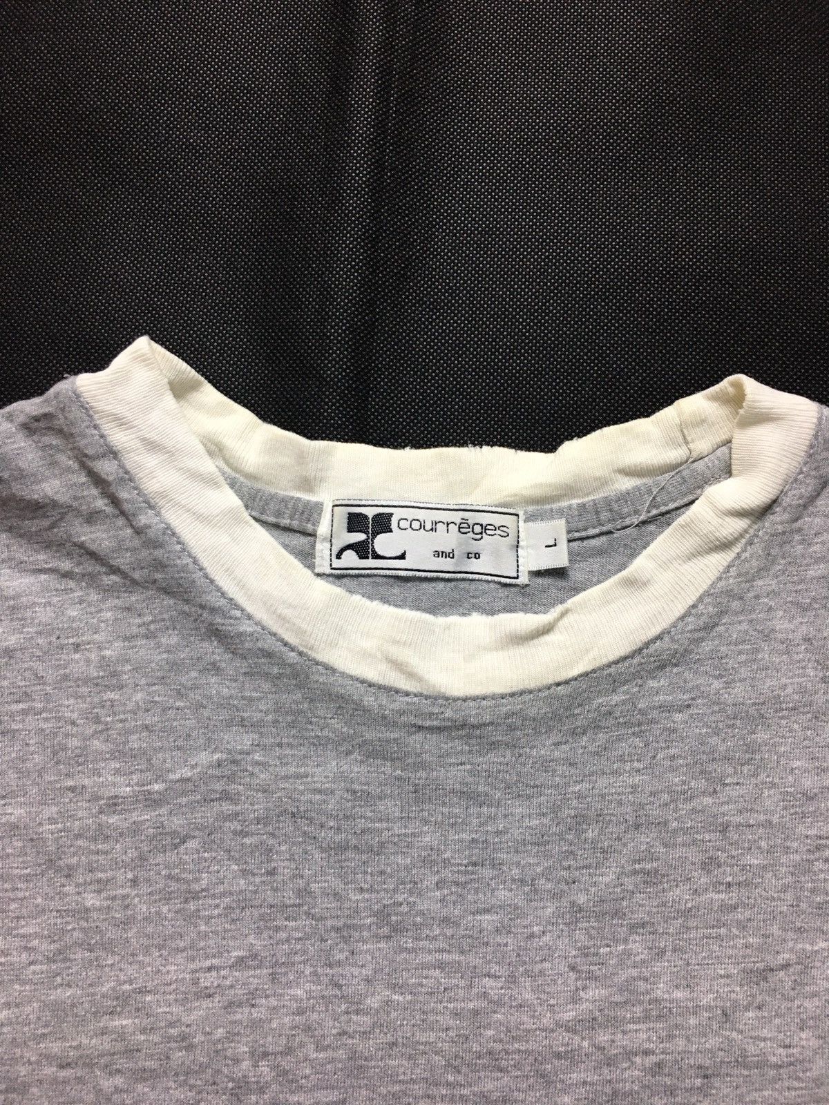 Courreges × Designer Courreges Paris Spell Out Embroidery Tee Shirt Size US L / EU 52-54 / 3 - 3 Thumbnail