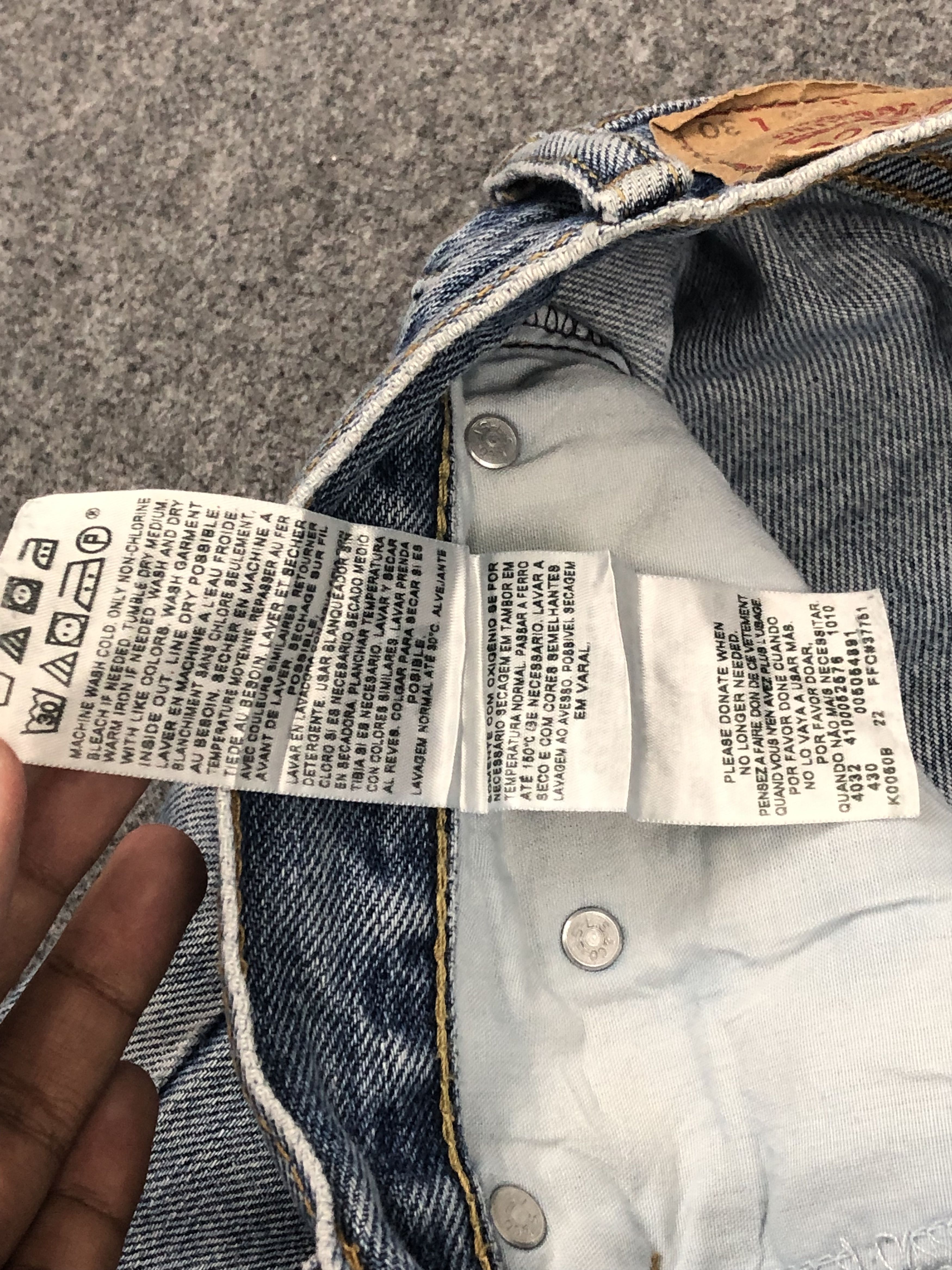 Levi's × Vintage Vintage Levis 505 Faded Blue Jeans Size US 40 / EU 56 - 9 Thumbnail