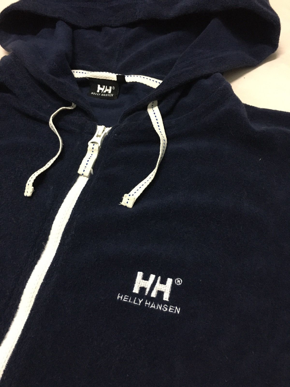 Helly Hansen × Vintage Helly Hansen Fleece Hoodie Logo Embroidery Size US M / EU 48-50 / 2 - 2 Thumbnail