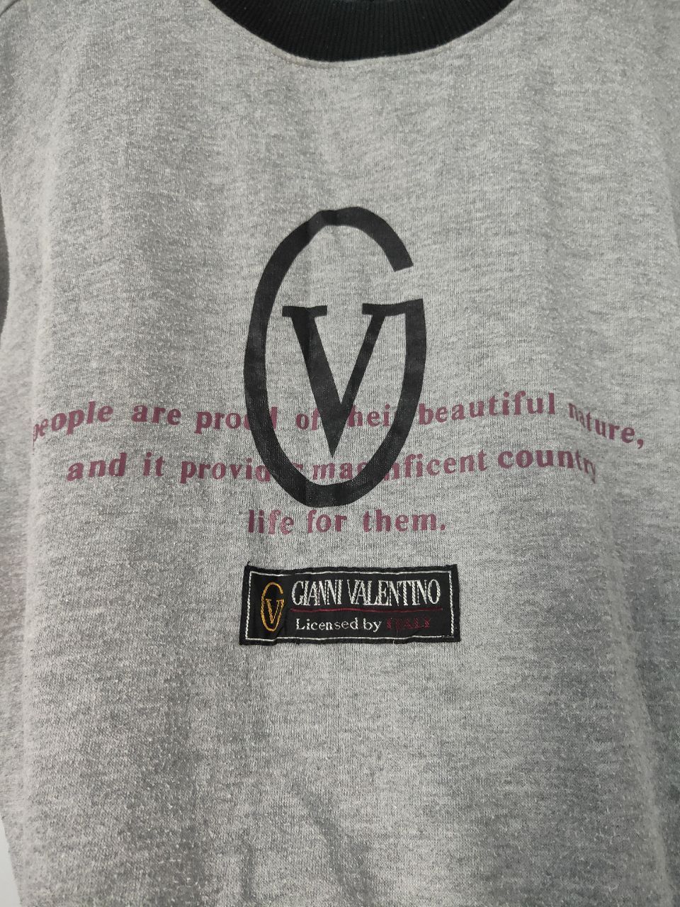 Valentino × Vintage Vintage Gianni Valentino Big Logo Sweatshirt Size US M / EU 48-50 / 2 - 3 Thumbnail