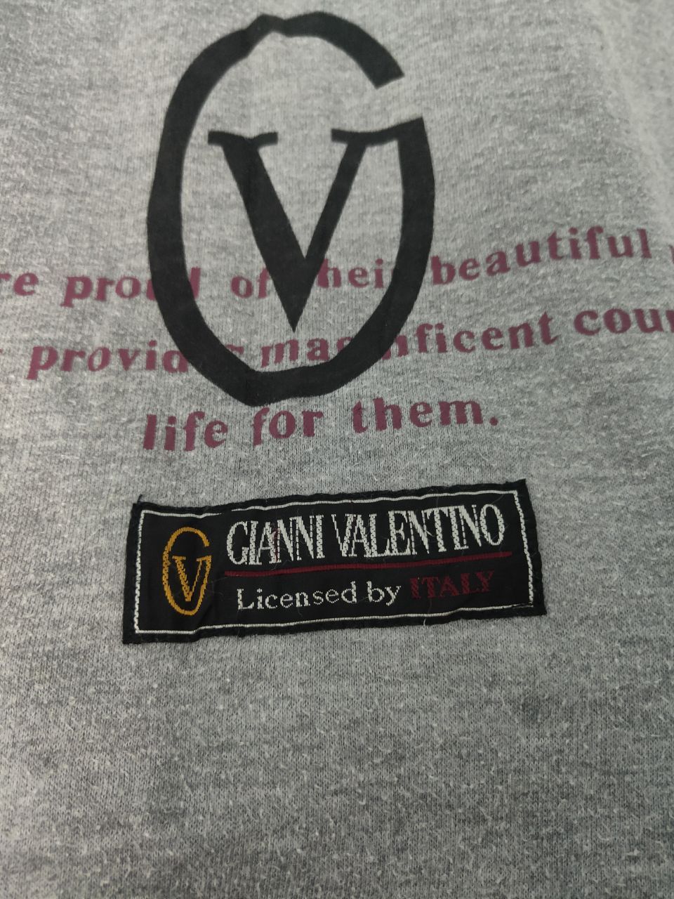 Valentino × Vintage Vintage Gianni Valentino Big Logo Sweatshirt Size US M / EU 48-50 / 2 - 4 Thumbnail