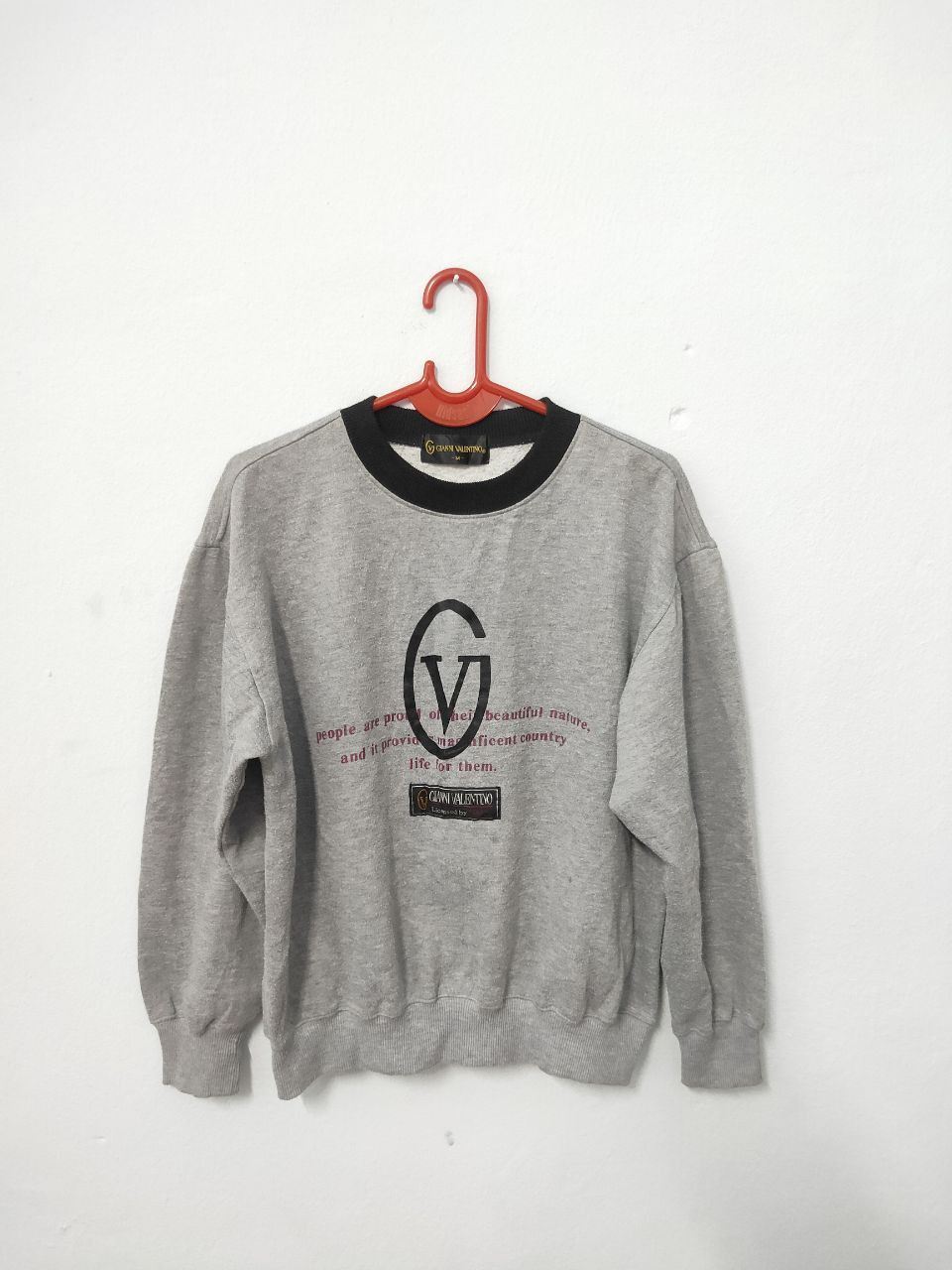 Valentino × Vintage Vintage Gianni Valentino Big Logo Sweatshirt Size US M / EU 48-50 / 2 - 1 Thumbnail