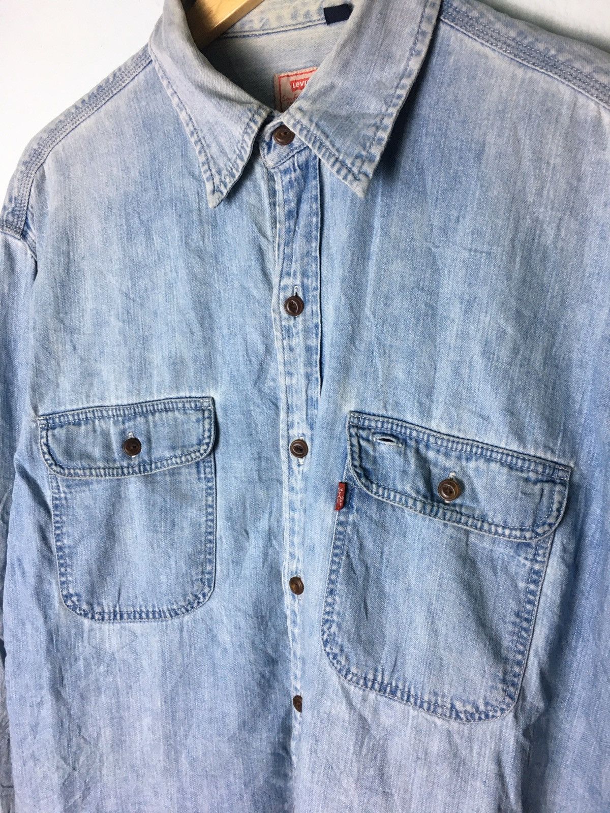 Levi's × Levi's Vintage Clothing Vintage Levis Button Up Shirt Size US L / EU 52-54 / 3 - 2 Thumbnail