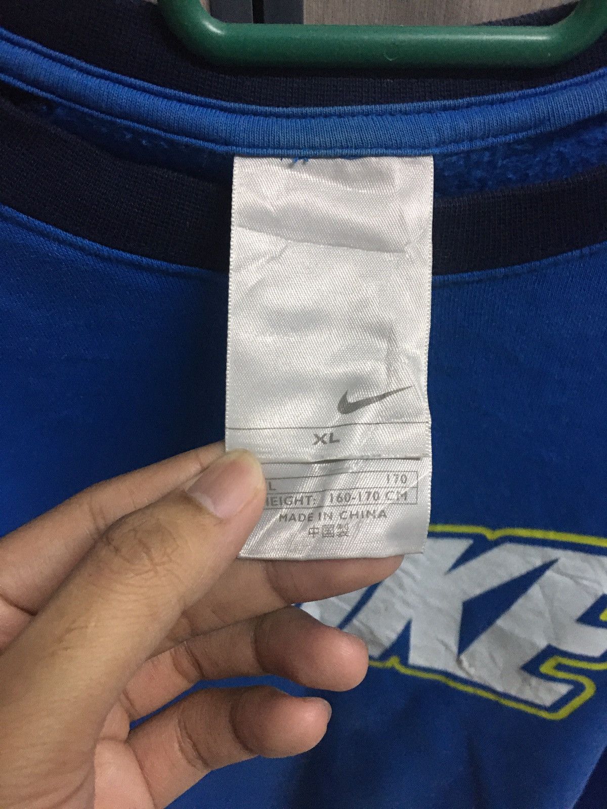 Nike × Vintage Vintage Nike sweatshirt back swoosh logo embroidery Size US M / EU 48-50 / 2 - 8 Thumbnail