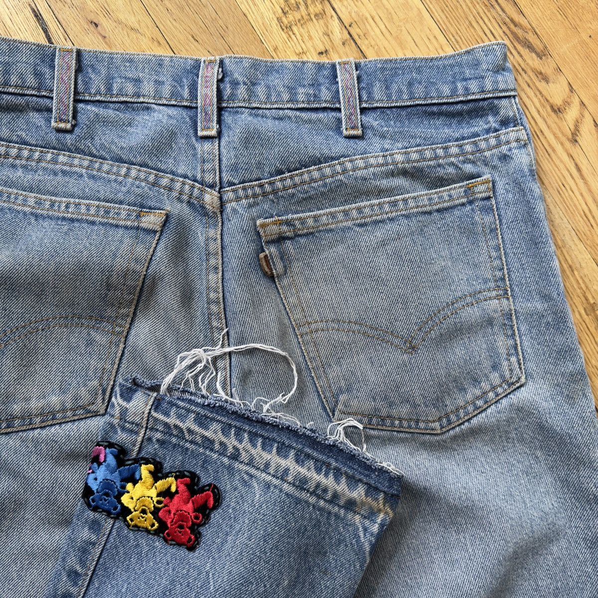 Grateful Dead Vintage 80s 90s Grateful Dead Dancing Bear Custom Levi Jeans Size US 32 / EU 48 - 5 Thumbnail