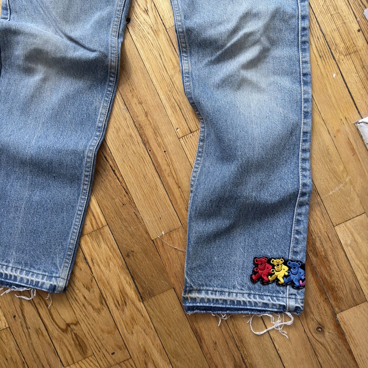 Grateful Dead Vintage 80s 90s Grateful Dead Dancing Bear Custom Levi Jeans Size US 32 / EU 48 - 2 Thumbnail
