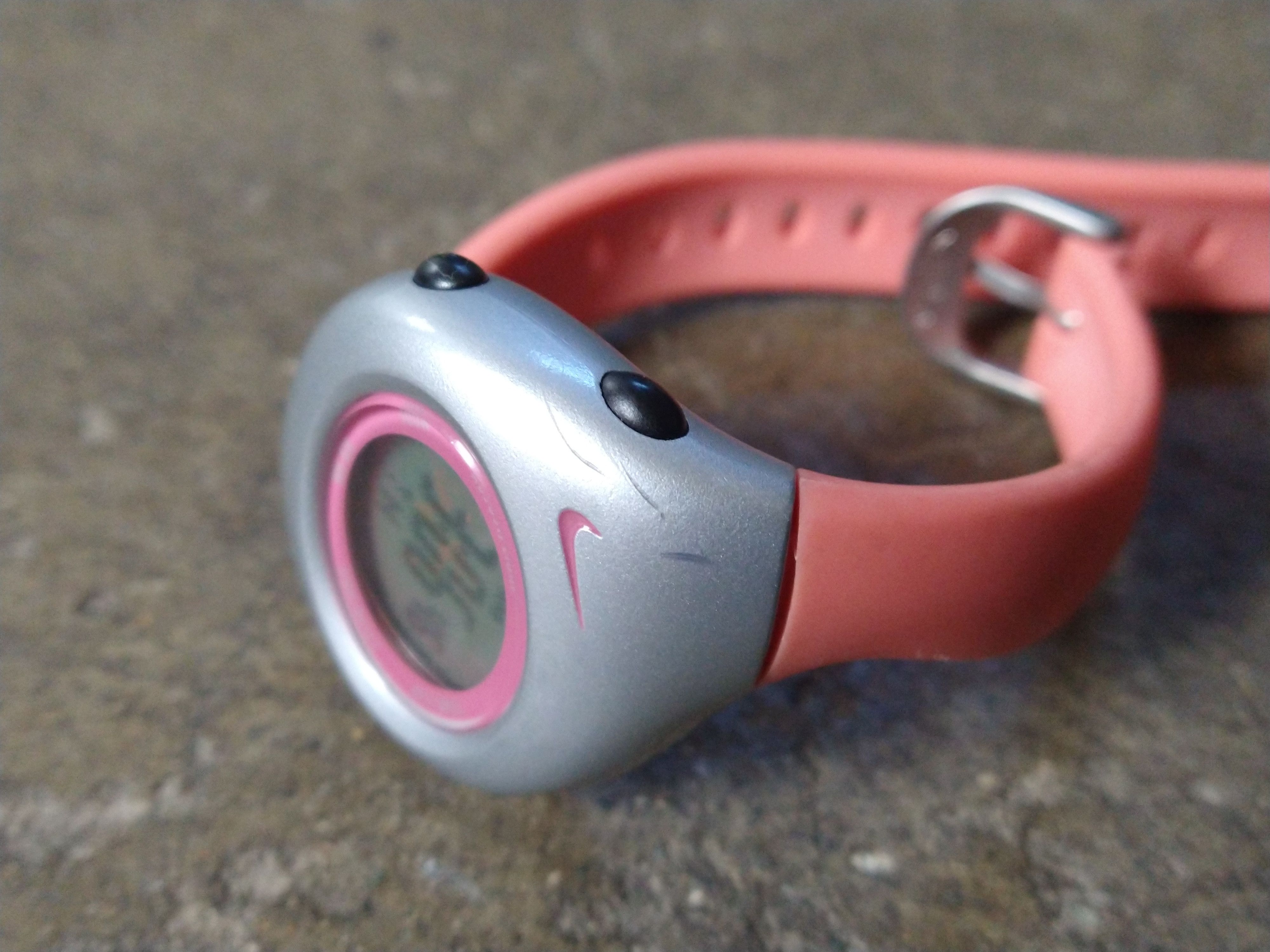 Nike Kids Nike Watch Pink Silver Rubber 6.5" Size ONE SIZE - 4 Thumbnail