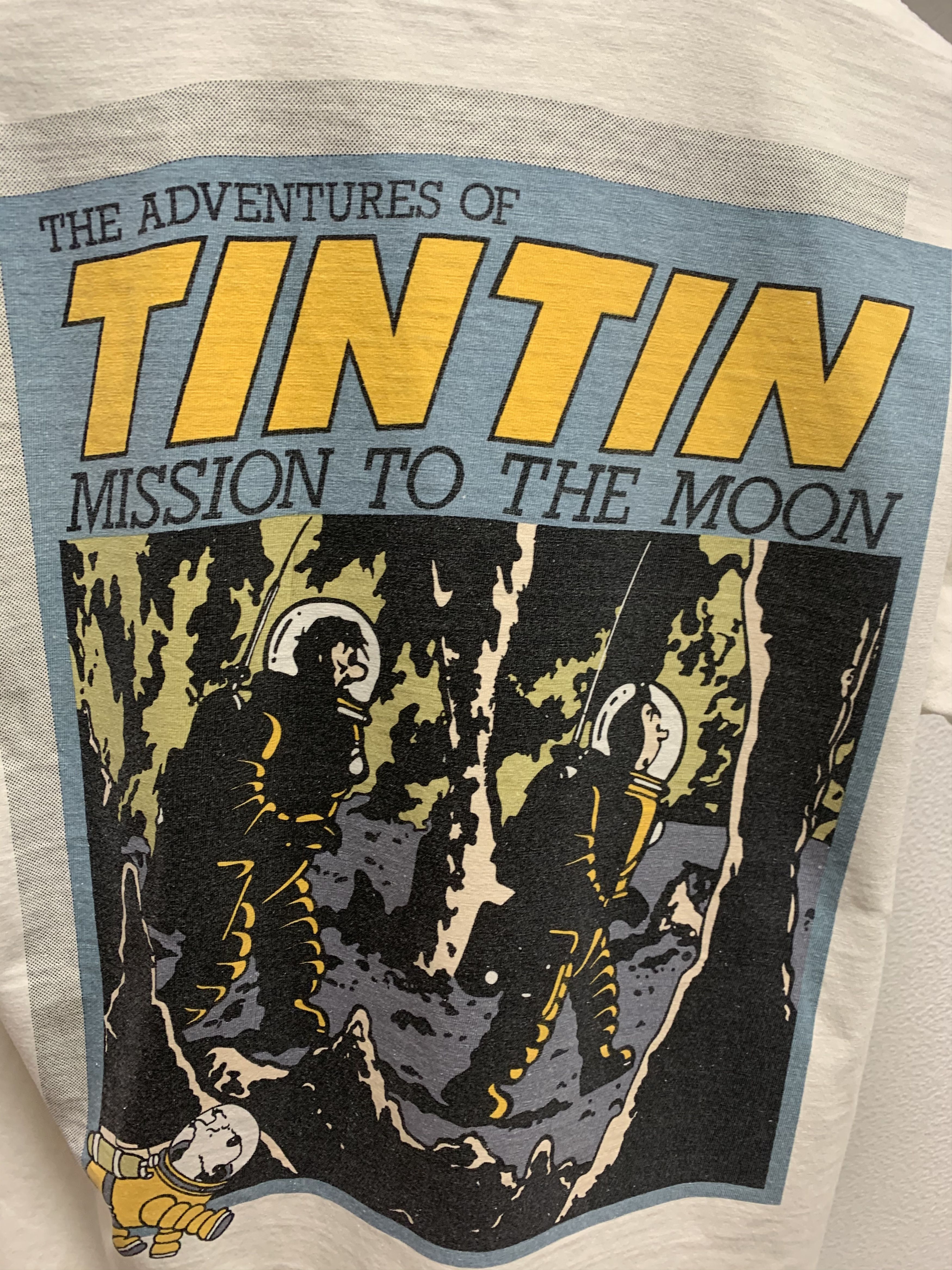 Cartoon Network The adventures of tin tin vintage t shirt 90th L sz Size US L / EU 52-54 / 3 - 3 Thumbnail