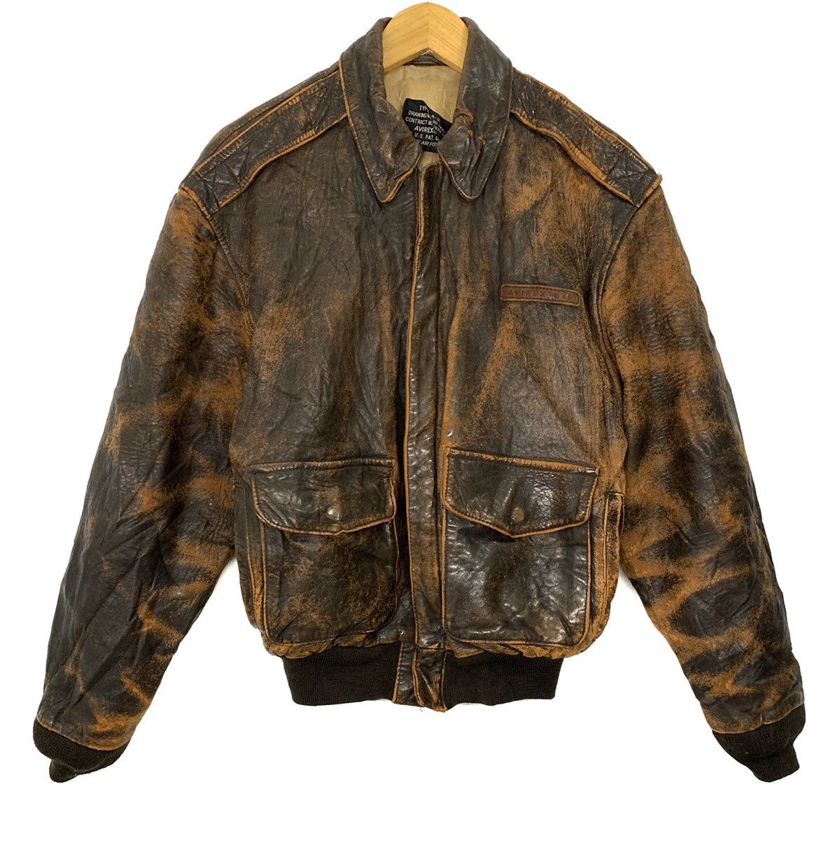 Avirex RARE‼️Avirex LTD TYPE A-2 Air Force Leather Jacket Size US S / EU 44-46 / 1 - 1 Thumbnail