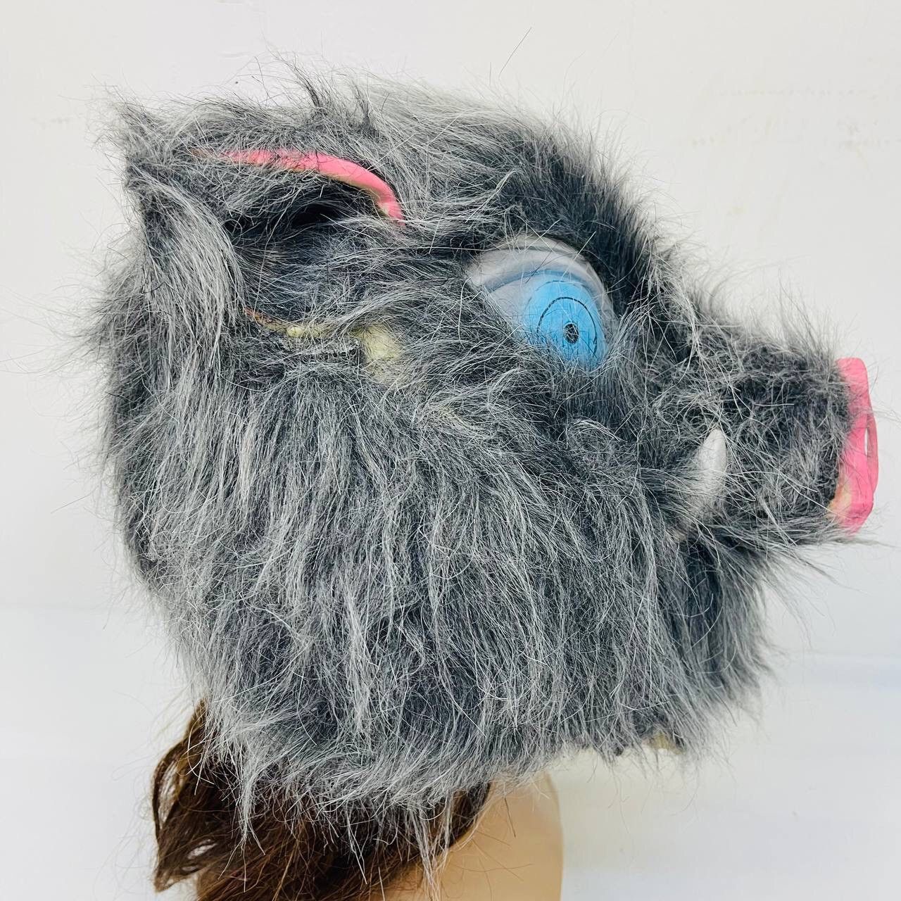Anime VERY RARE BANPRESTO DEMON SLAYER INOSUKE BEANIE HAT MASK Size ONE SIZE - 6 Thumbnail
