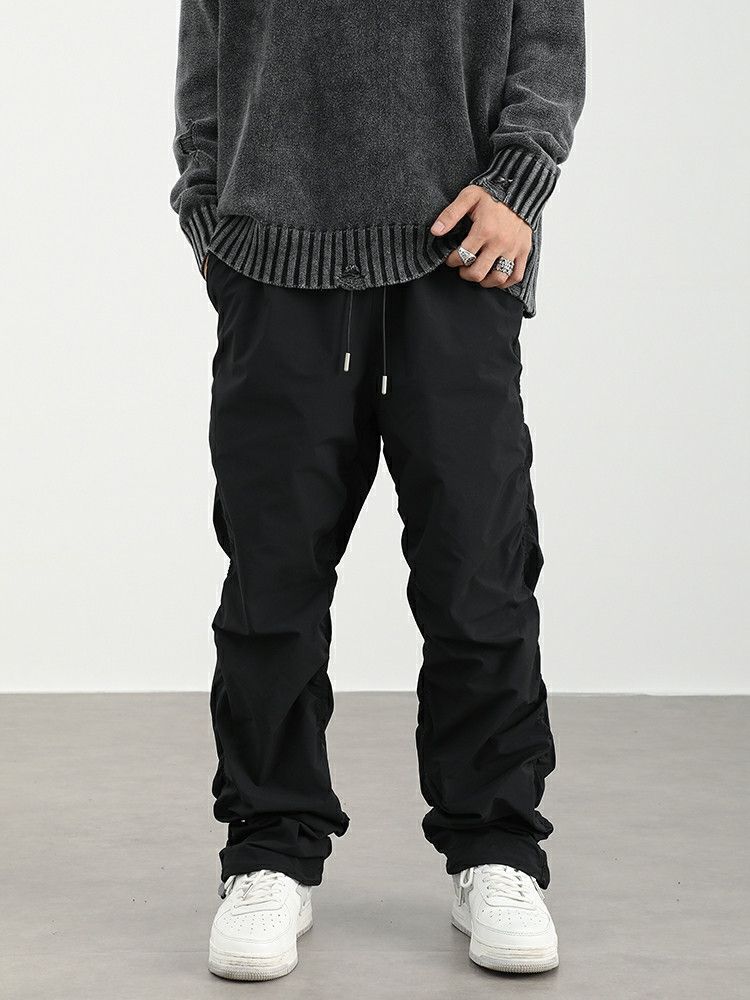 hiphop baggy pleated pants