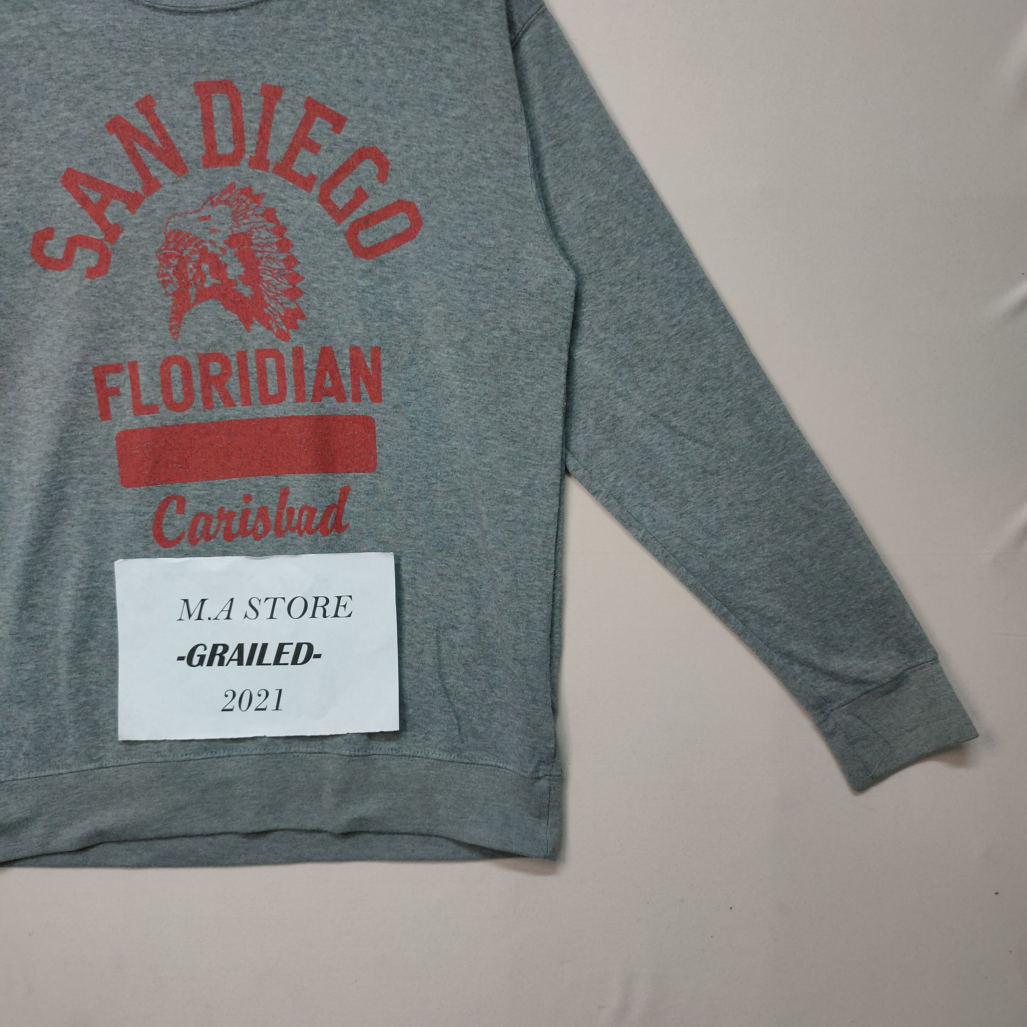 Vintage RED INDIEAN SAN DIEGO FLORIDIAN LONG SLEEVE SHIRT Size US M / EU 48-50 / 2 - 10 Thumbnail