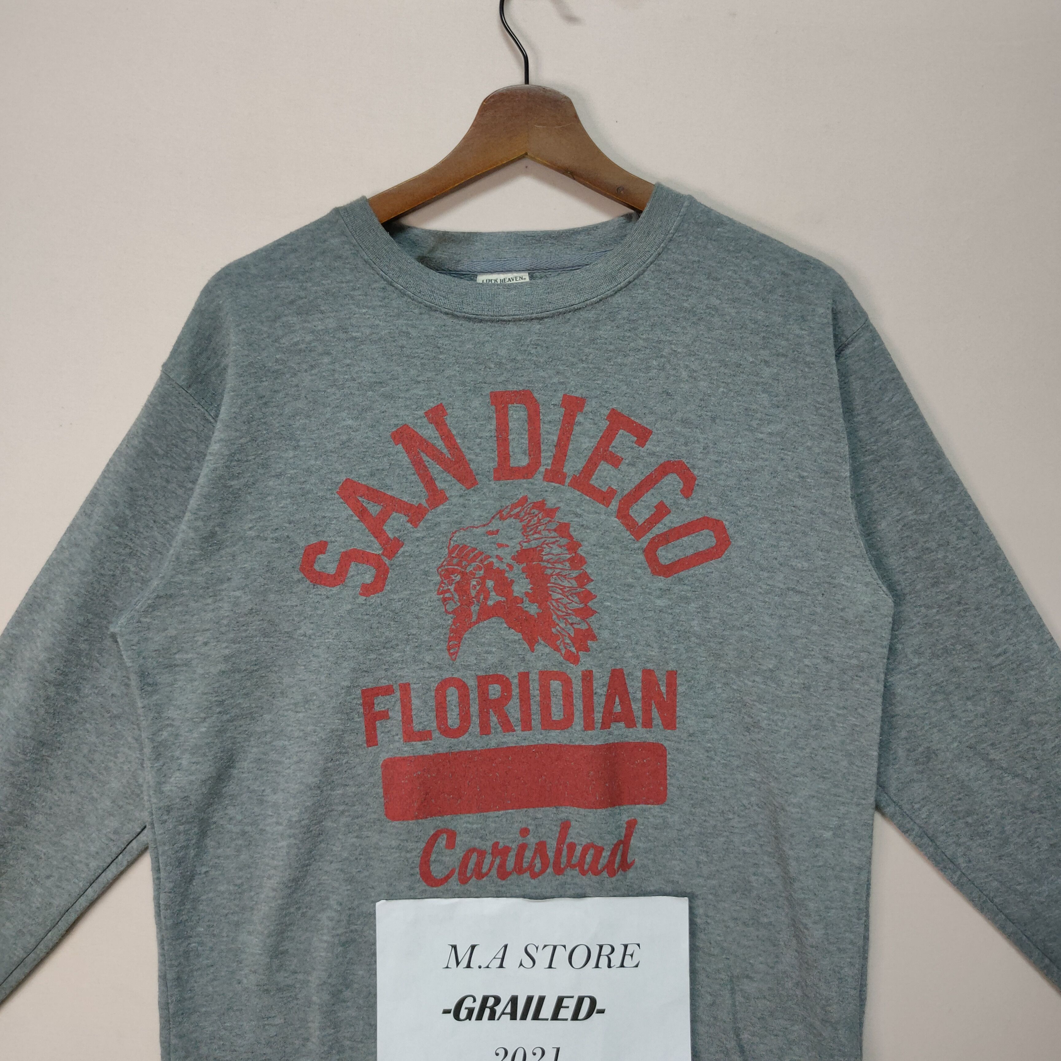 Vintage RED INDIEAN SAN DIEGO FLORIDIAN LONG SLEEVE SHIRT Size US M / EU 48-50 / 2 - 9 Thumbnail