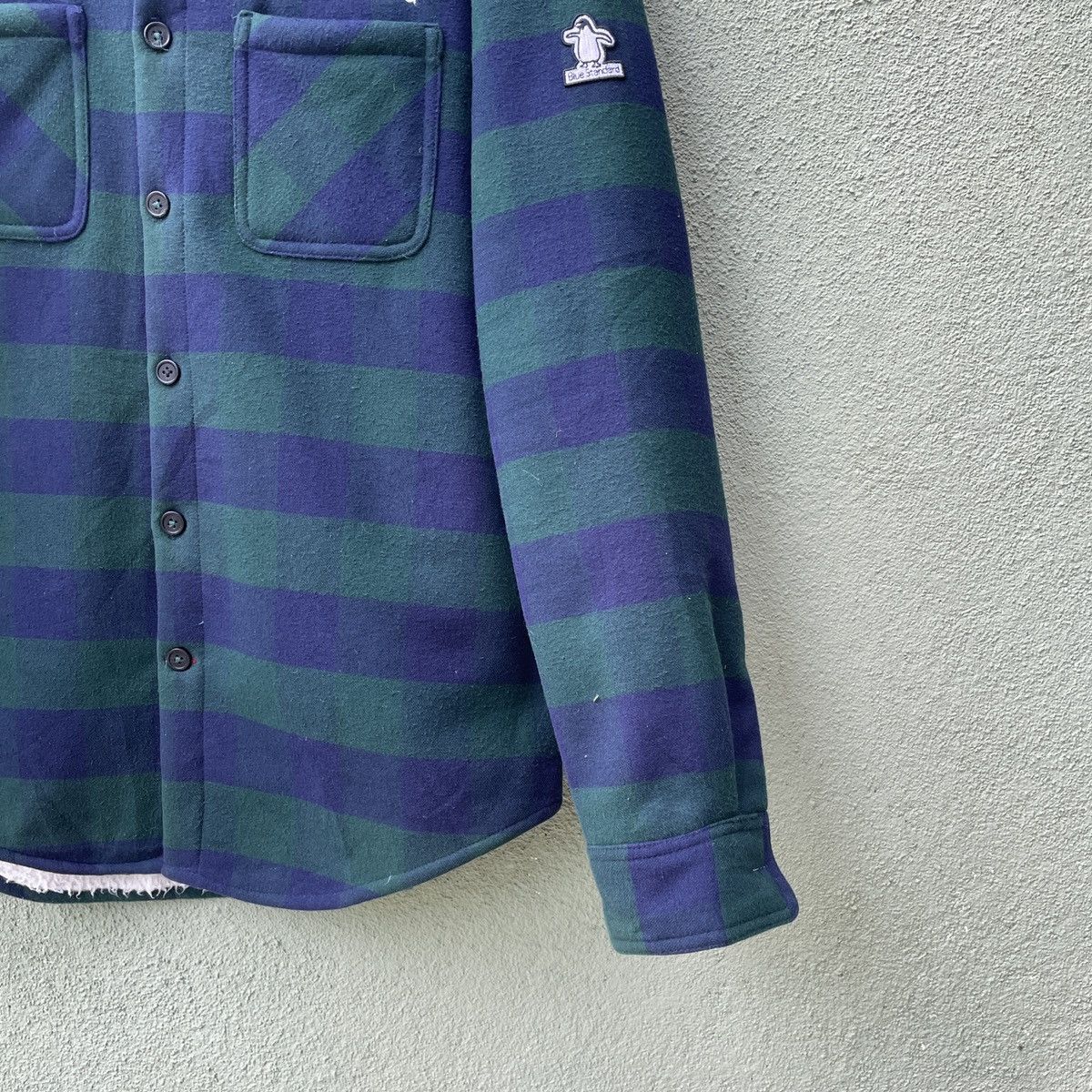 Japanese Brand Vintage BLUE STANDARD Embroidery Logo Stripe Button Jacket Size US L / EU 52-54 / 3 - 6 Thumbnail
