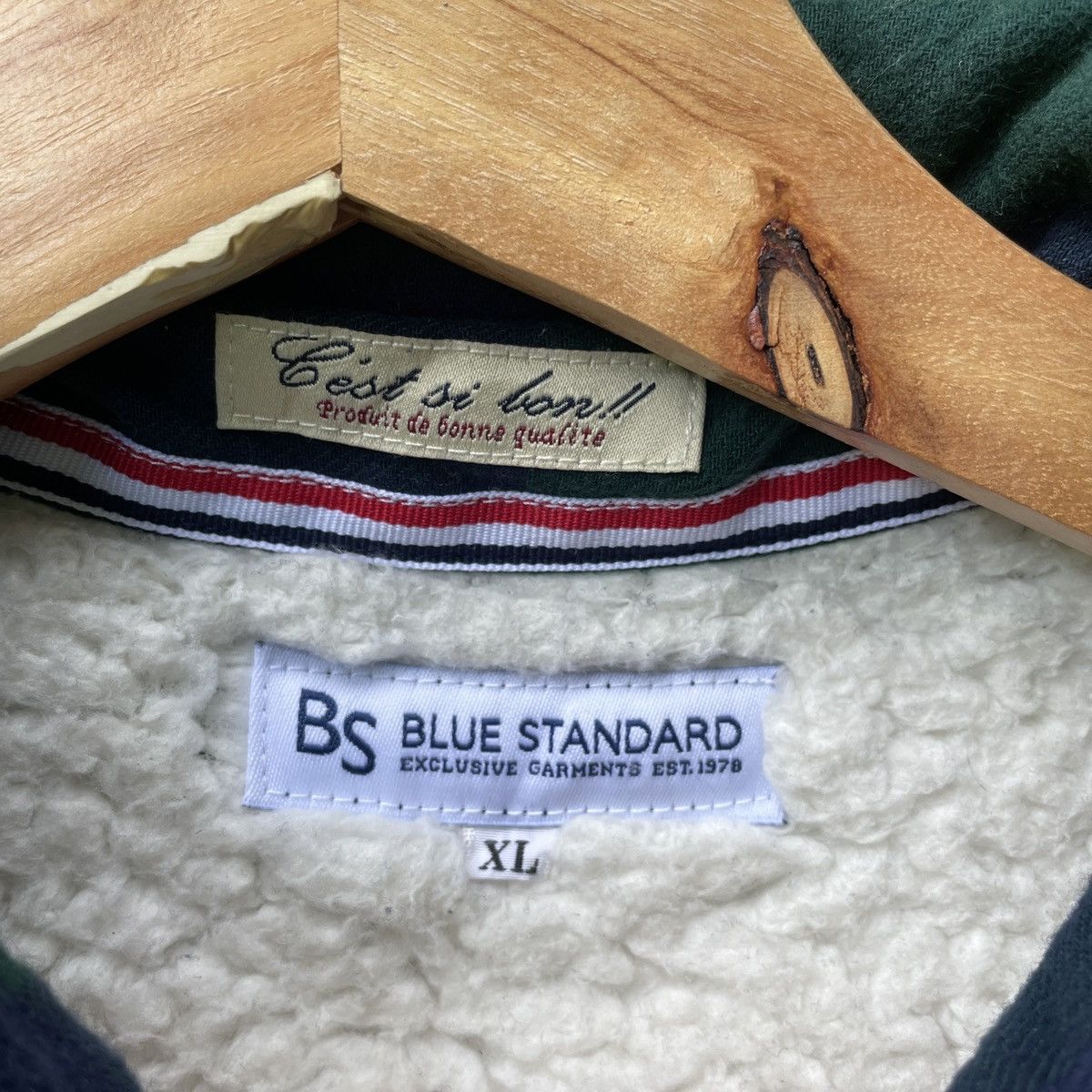 Japanese Brand Vintage BLUE STANDARD Embroidery Logo Stripe Button Jacket Size US L / EU 52-54 / 3 - 7 Thumbnail