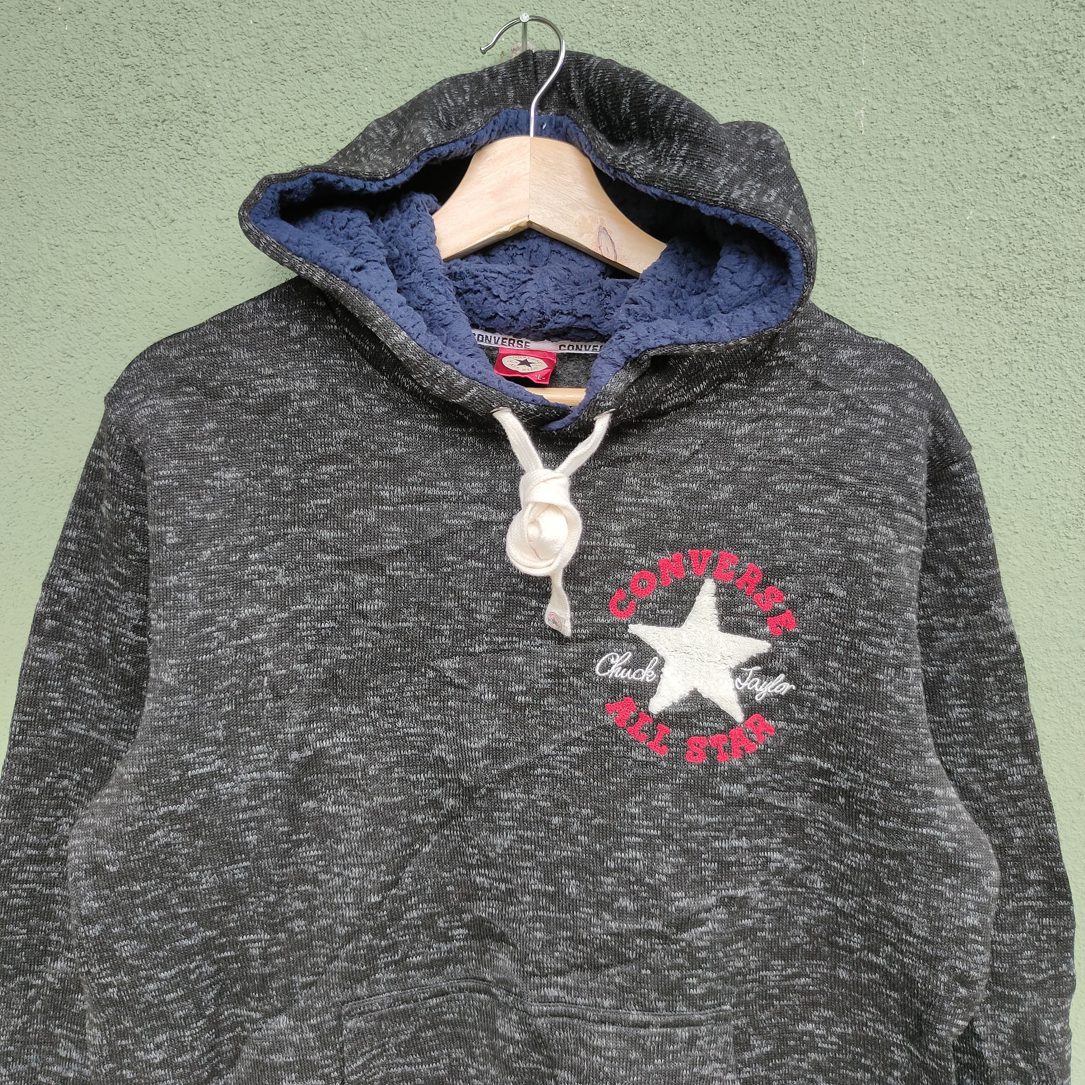 Converse Vintage Converse All Star Embroidery Logo Hoodie Sweatshirt Size US M / EU 48-50 / 2 - 4 Thumbnail